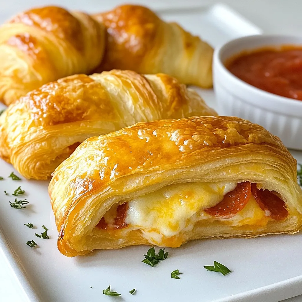 Mozzarella Pepperoni Croissant Rolls Irresistible Treat