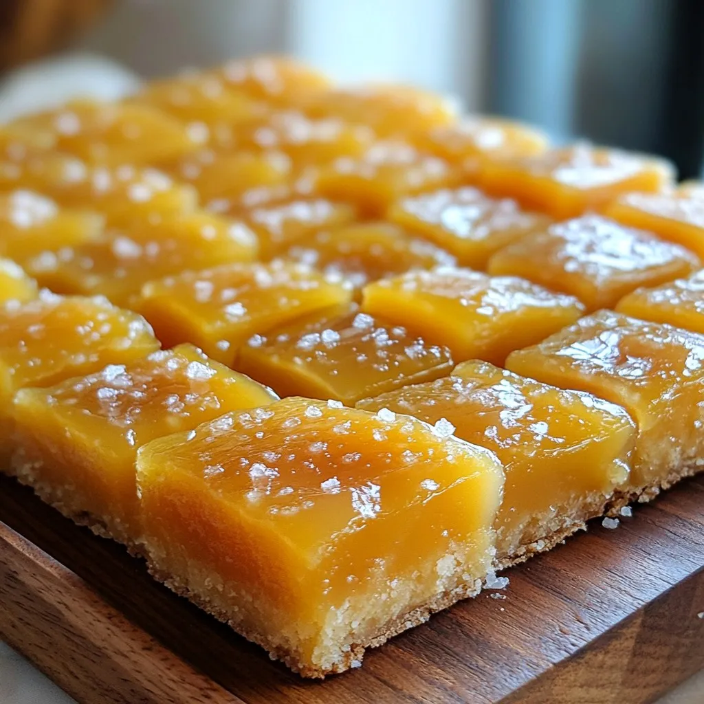 Soft Salted Caramel Bars Sweet and Satisfying Treat