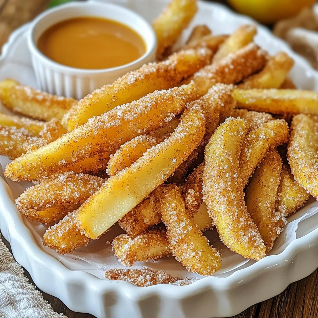 Cinnamon Sugar Apple Fries Crispy and Irresistible Treat