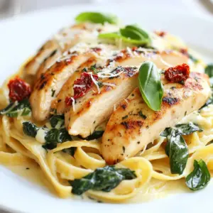- 2 boneless, skinless chicken breasts - 8 oz fettuccine or spaghetti - 1 tablespoon olive oil - 3 cloves garlic, minced - 1 teaspoon red pepper flakes - 1 cup chicken broth - 1 cup heavy cream - 1/2 cup sun-dried tomatoes, chopped - 1 cup baby spinach - 1/2 cup grated Parmesan cheese - Salt and pepper to taste - Fresh basil leaves for garnish To make Marry Me Chicken Pasta, you need a few key items. First, get your chicken breasts. These will be the stars of the dish. You will also need pasta. Fettuccine or spaghetti works best. Olive oil adds flavor and helps cook the chicken. Garlic brings a nice aroma to your meal. Red pepper flakes will give some heat; you can adjust the amount to suit your taste. Chicken broth adds depth, while heavy cream makes the sauce rich. Sun-dried tomatoes offer a sweet and tangy taste. Baby spinach adds a healthy touch and color to the dish. Parmesan cheese is a must for that cheesy goodness. Finally, don&rsquo;t forget salt and pepper to enhance the flavors. Gather these ingredients before you start cooking. This way, you will have everything at hand. Each component plays an important role, making your meal both tasty and satisfying. Enjoy the process of cooking with these great ingredients! {{ingredient_image_1}} - How to cook pasta to al dente: Start by boiling a large pot of water. Add a pinch of salt. Once the water is bubbling, add 8 oz of fettuccine or spaghetti. Cook according to the package, usually around 8-10 minutes. Stir occasionally. Taste a piece to check for doneness. It should be firm yet tender. - Draining and reserving pasta water: When the pasta is ready, drain it in a colander. Make sure to save about 1 cup of the pasta water. This water helps adjust the sauce later. - Seasoning and cooking the chicken breasts: Take 2 boneless, skinless chicken breasts. Season both sides with salt and pepper. Heat 1 tablespoon of olive oil in a large skillet over medium-high heat. - Ensuring chicken is cooked through: Add the chicken to the skillet. Cook for about 6-7 minutes on each side. Look for a golden brown color. Use a meat thermometer to check the internal temperature; it should reach 165&deg;F. Once done, take the chicken out and let it rest. - Saut&eacute;ing garlic and red pepper flakes: In the same skillet, add 3 cloves of minced garlic and 1 teaspoon of red pepper flakes. Saut&eacute; for about 30 seconds until you smell the garlic. Be careful not to burn it. - Adding the chicken broth and reducing it: Pour in 1 cup of chicken broth. Scrape any browned bits from the skillet. Bring it to a simmer and let it reduce for about 2-3 minutes. - Incorporating cream, sun-dried tomatoes, and spinach: Lower the heat, then stir in 1 cup of heavy cream and 1/2 cup of chopped sun-dried tomatoes. Let it simmer for about 5 minutes. Add 1 cup of baby spinach and stir until it wilts. - Slicing the chicken and mixing with pasta and sauce: Take the rested chicken and slice it into thin strips. Add the chicken back into the skillet. Pour in the cooked pasta and 1/2 cup of grated Parmesan cheese. - Adjusting sauce consistency and seasoning: Mix everything well. If the sauce feels too thick, add a splash of the reserved pasta water. Taste and adjust with salt and pepper as needed. To make juicy chicken breasts, start by seasoning them well. Use salt and pepper on both sides. Cook the chicken for 6-7 minutes on each side in olive oil. Make sure the center reaches 165&deg;F. This way, your chicken stays moist and tender. Let it rest for a few minutes before slicing. This helps keep the juices inside. Red pepper flakes add a nice kick. Start with 1 teaspoon and taste as you go. You can always add more if you want a spicier sauce. For extra richness, stir in more heavy cream. This makes the sauce creamy and smooth. You can adjust the amount based on your taste. Marry Me Chicken Pasta pairs well with simple sides. Garlic bread or a fresh salad works great. For a nice touch, you can garnish with fresh basil leaves. Add more grated Parmesan cheese on top for extra flavor. This not only makes the dish look good but also adds taste. Pro Tips Chicken Tenderness: Make sure not to overcook the chicken breasts; they should be juicy and tender for the best flavor. Pasta Al Dente: Cook the pasta just until al dente, as it will continue to cook slightly when mixed with the sauce. Customize Your Spice: Adjust the amount of red pepper flakes according to your heat preference; you can even omit it for a milder dish. Fresh Basil Addition: Adding fresh basil at the end enhances the flavor of the dish; consider tearing the leaves for a more aromatic experience. {{image_2}} You can easily change the protein in this dish. Try shrimp instead of chicken. Shrimp cooks fast and adds great flavor. You can also use tofu for a plant-based option. It soaks up the sauce well. If you need gluten-free pasta, look for rice or chickpea pasta. They work great in this recipe. Herbs can boost the taste of your dish. Adding thyme or oregano brings freshness. You might also toss in some fresh parsley for a pop of color. For more nutrition, consider adding vegetables. Bell peppers, zucchini, or broccoli can add crunch and vitamins. Toss them in when you wilt the spinach. Want a lighter dish? Swap heavy cream for half-and-half. This keeps it creamy but cuts some calories. If you're looking for a vegetarian version, use mushrooms instead of chicken. Mushrooms give a nice umami flavor. They pair well with the sun-dried tomatoes and cream. Enjoy your tasty variations! To keep your Marry Me Chicken Pasta fresh, store it in the fridge. Use airtight containers to prevent air from making it soggy. Let the pasta cool down before sealing it in. This helps keep the flavors intact. - Recommended storage containers: - Glass containers with lids - Plastic food storage containers - Zip-top bags (remove air before sealing) Reheating can be tricky. You want the dish warm without drying it out. Use low heat on the stove for the best results. Stir often to keep the sauce creamy. - Best methods to reheat without drying out the dish: - Stovetop: Add a splash of broth or cream while stirring. - Microwave: Use a microwave-safe dish and cover it to trap steam. - How to maintain sauce consistency when reheating: - Add a little reserved pasta water or cream if needed. - Stir well to blend the sauce with the pasta again. "Marry Me" Chicken is a fun name for a dish that many people love. The name suggests that it is so tasty, it might make someone want to propose! The dish became popular on social media and in food blogs. People say it&rsquo;s perfect for date nights or special meals. The creamy sauce, herbs, and chicken create a rich flavor that feels special. Yes, you can make Marry Me Chicken Pasta ahead of time. Here are some tips for meal prep: - Cook the chicken and sauce: You can cook the chicken and sauce a day before. - Store separately: Keep the pasta and sauce in different containers. This helps keep the pasta from getting soggy. - Reheat carefully: When ready to eat, reheat gently on the stove. Add a splash of chicken broth or reserved pasta water to keep it creamy. You can serve many sides with Marry Me Chicken Pasta. Here are some great options: - Garlic bread: This is a classic choice and perfect for dipping in the sauce. - Salad: A fresh green salad adds crunch and lightness. - Roasted vegetables: Try serving with roasted broccoli or asparagus for extra flavor. - Wine: A glass of white wine pairs well with the creamy dish, making it feel fancy. These sides will complement the rich flavors of the pasta and make your meal even better! In this blog post, we covered how to make delicious Marry Me Chicken Pasta. We explored the key ingredients, detailed step-by-step cooking instructions, and shared helpful tips for perfect results. I also offered variations, storage advice, and common questions to enhance your cooking experience. Remember, cooking should be fun. Experiment with flavors, and enjoy every bite. This dish can impress anyone at your table. Now, get cooking and make this meal a memorable one!