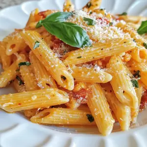 - 300g pasta (penne or fettuccine) - 2 tablespoons olive oil - 4 cloves garlic, minced - 1 can (400g) crushed tomatoes - 1 cup heavy cream or coconut cream - 1 teaspoon dried basil - 1 teaspoon dried oregano - Salt and pepper to taste - Fresh basil leaves for garnish - Grated Parmesan cheese (optional) When I prepare creamy tomato garlic pasta, I focus on fresh ingredients. Fresh garlic adds great flavor. If you can, use high-quality olive oil. It helps the sauce taste rich and smooth. You can swap the heavy cream for coconut cream if you want a dairy-free dish. Both options work well here. If you don't have penne or fettuccine, any pasta type will do. Just make sure it can hold sauce well, like rotini or rigatoni. For herbs, fresh basil is great for garnish. If you don't have it, skip it or use dried basil instead. Always taste your sauce and adjust the salt and pepper. Quality ingredients make a huge difference in flavor. Use ripe tomatoes if you opt for fresh. They will enhance the dish's overall taste. Remember, cooking is about using what you love. Enjoy the process and feel free to personalize this recipe! {{ingredient_image_1}} To cook the pasta, fill a large pot with salted water. Bring it to a boil. Add the pasta and cook until al dente. This means the pasta should be firm to the bite. Follow the package instructions for the exact time. Best Practices for Al Dente Pasta: - Use a timer to avoid overcooking. - Taste the pasta a minute before the time is up. Tips for Reserving Pasta Water: - Before draining, scoop out 1 cup of pasta water. - This water is starchy and helps the sauce stick. Common Mistakes to Avoid: - Don&rsquo;t rinse the pasta. It washes away flavor. - Avoid cooking pasta in too little water. It can get sticky. When saut&eacute;ing garlic, the goal is to make it fragrant. You want it soft but not brown. Brown garlic can taste bitter. Importance of Not Browning Garlic: - Overcooked garlic can ruin your dish. - It&rsquo;s best to cook it just enough to release its aroma. Alternative Methods for Saut&eacute;ing: - You can use butter instead of olive oil for a richer taste. - Try adding garlic powder if you run out of fresh garlic. How to Tell When Garlic is Perfectly Saut&eacute;ed: - It should smell sweet and nutty. - Watch for a light golden color. Once the garlic is ready, it's time to add the tomatoes. Let them simmer to create a rich flavor. Technique for Simmering Sauce: - Stir the sauce gently to keep it from sticking. - Let it cook for 5-7 minutes to meld the flavors. How to Achieve the Perfect Creamy Texture: - Slowly mix in the cream after lowering the heat. - Stir well to combine everything smoothly. Adjusting Sauce Thickness Using Pasta Water: - If the sauce is too thick, add pasta water a bit at a time. - This helps reach your desired consistency without losing flavor. To make your creamy tomato garlic pasta shine, focus on the seasonings. You can adjust the salt and pepper to your taste. If you want a punch of flavor, add a pinch of red pepper flakes. This adds heat without overpowering the dish. Herbs can elevate the sauce. Try adding fresh basil or parsley at the end for a bright taste. If you like a deeper flavor, let the sauce simmer longer. This helps all the flavors meld together. Cooking the garlic right is key. Saut&eacute; it until just fragrant. If it browns, it can taste bitter. Keep an eye on it and stir often to prevent burning. Creamy tomato garlic pasta pairs well with a fresh salad. A simple side salad with mixed greens is perfect. You can also serve it with crusty bread to soak up the sauce. For a fun twist, add grilled chicken or shrimp on top. This adds protein and makes the meal heartier. When plating, a sprinkle of grated Parmesan cheese adds flair. Finish with fresh basil leaves for a pop of color. This not only looks nice but adds extra flavor too. Pro Tips Use Fresh Tomatoes: For a more vibrant flavor, consider using fresh tomatoes instead of canned. Simply blanch, peel, and crush them before adding to the sauce. Adjust Creaminess: If you prefer a lighter sauce, you can substitute heavy cream with Greek yogurt or a non-dairy alternative like almond milk for a creamy texture without the calories. Boost Flavor with Cheese: Add a dash of grated Pecorino Romano or a sprinkle of nutritional yeast to enhance the umami flavor of your creamy tomato sauce. Perfect Pasta Toss: To ensure the pasta absorbs the sauce better, let it sit in the sauce for a minute before serving, allowing the flavors to meld. {{image_2}} You can easily adapt creamy tomato garlic pasta to fit different diets. Here are some options: - Gluten-free pasta alternatives: Use gluten-free penne or fettuccine. They taste great and work well in this dish. - Vegan and dairy-free options: Replace heavy cream with coconut cream or a cashew cream. You can also skip cheese or use a vegan cheese. - Low-carb modifications: Try zucchini noodles or spaghetti squash. These options lower the carbs while keeping the taste. Enhancing the flavors in creamy tomato garlic pasta makes it even better. Here are some ideas: - Adding proteins: You can add cooked chicken, shrimp, or even crispy bacon. These proteins make the dish heartier and more filling. - Incorporating veggies: Toss in spinach, mushrooms, or bell peppers. They brighten the dish and add nutrition. - Experimenting with different cheeses: Try adding mozzarella, goat cheese, or feta for unique flavors. Each cheese brings something special to the dish. Feel free to play with these ideas and make the dish your own! To store leftovers, let the pasta cool first. Place it in an airtight container. This keeps the pasta fresh. Use glass or plastic containers for storage. These are best for keeping flavors in. You can store it in the fridge for up to three days. Make sure to check for any signs of spoilage before eating. When reheating pasta, use low heat on the stove. Stir often to avoid burning. You can also reheat in the microwave. Add a splash of water or cream to keep it creamy. This helps restore moisture. If it looks dry, add more liquid slowly. This way, your creamy tomato garlic pasta stays delicious and smooth. Can I use different types of pasta? Yes, you can use any pasta you like. Penne or fettuccine work well. Other options include spaghetti or farfalle. Just make sure to cook it al dente. How can I make this dish spicier? To add heat, try red pepper flakes or diced jalape&ntilde;os. You can mix them in with the garlic. Start with a small amount, then taste and adjust to your liking. What&rsquo;s the best way to serve creamy tomato garlic pasta? Serve it hot on a plate. Top it with fresh basil leaves and grated Parmesan cheese. This adds flavor and looks great. Pair it with a salad or garlic bread for a full meal. Can I use fresh tomatoes instead of canned? Yes, you can use fresh tomatoes. Just chop them up and cook them down. You may need to add a bit of water to get the right consistency. Is there a substitute for heavy cream? You can use coconut cream or a mix of milk and butter. This keeps the sauce creamy without heavy cream. What can I use if I don&rsquo;t have basil? If you don&rsquo;t have basil, you can try dried oregano or parsley. These herbs will still add great flavor to your dish. In this article, we explored the key ingredients for creamy tomato garlic pasta, the step-by-step cooking process, and helpful tips to enhance flavor. We also discussed dietary variations, storage methods, and common questions. Remember, cooking is about finding what works for you. Experiment with ingredients and flavors. Make this dish your own, whether it's adding protein or veggies. Enjoy your cooking journey and share your delicious outcomes with others. Happy cooking!