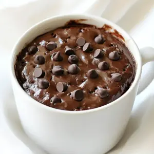 - 1 scoop chocolate protein powder - 2 tablespoons almond flour - 1 tablespoon unsweetened cocoa powder - 1 tablespoon sweetener of choice (like stevia or coconut sugar) - 1/4 teaspoon baking powder - 1/4 teaspoon vanilla extract - 1 egg (or 1 tablespoon flaxseed meal mixed with 2.5 tablespoons water for vegan) - 2 tablespoons milk of choice (almond, oat, or cow's milk) - Pinch of salt - Optional: 1 tablespoon dark chocolate chips - Chocolate Protein Powder: Packed with protein, it helps build muscles and keeps you full. - Almond Flour: Low in carbs, almond flour provides healthy fats and vitamin E. - Cocoa Powder: Rich in antioxidants, cocoa can boost mood and heart health. - Sweetener: Allows for a sweet taste without added sugars, helping to control calories. - Baking Powder: Helps the cake rise, giving it that soft and fluffy texture. - Vanilla Extract: Adds flavor with no calories, enhancing the overall taste. - Egg or Flaxseed Mixture: Eggs add protein and moisture; flaxseed is a great vegan option. - Milk: Provides creaminess and helps to soften the cake. - Salt: Balances flavors, making the cake taste even better. - Dark Chocolate Chips: Optional but adds a rich chocolate taste and extra texture. - Vegan: Use flaxseed meal mixed with water instead of an egg. - Gluten-Free: Swap almond flour for a gluten-free flour blend. - Low-Carb: Replace almond flour with coconut flour, but use less. - Dairy-Free: Choose any plant-based milk like almond or oat milk. - Sugar-Free: Use a no-calorie sweetener like stevia or monk fruit. Feel free to mix and match ingredients based on your needs! {{ingredient_image_1}} This recipe is quick and easy. You will need a microwave-safe mug and a few simple ingredients. You can whip this up in about five minutes. Let&rsquo;s get cooking! 1. Grease the Mug: Start by greasing your mug with non-stick spray or a little butter. This helps the cake not stick. 2. Mix Dry Ingredients: In the mug, add 1 scoop of chocolate protein powder, 2 tablespoons of almond flour, 1 tablespoon of cocoa powder, 1 tablespoon of sweetener, 1/4 teaspoon of baking powder, and a pinch of salt. Stir these well with a fork or small whisk. 3. Add Wet Ingredients: Next, crack in 1 egg or use a flaxseed mixture for a vegan option. Add 1/4 teaspoon of vanilla extract. Mix until everything is blended. 4. Incorporate Milk: Slowly pour in 2 tablespoons of your choice of milk. Stir until the batter is smooth. Make sure there are no lumps. 5. Add Chocolate Chips: If you want, fold in 1 tablespoon of dark chocolate chips. This adds a nice touch of sweetness. 6. Microwave the Cake: Place the mug in the microwave. Cook on high for 60 to 90 seconds. Check at 60 seconds. The cake should puff up and look set, but still moist in the center. 7. Cool and Enjoy: Let the cake cool for a minute. Then, dig in straight from the mug. Enjoy your delicious creation! - Watch the Time: Don&rsquo;t overcook the mug cake. It can turn rubbery if you do. - Mix Well: Make sure to mix all the ingredients thoroughly. This helps the cake rise evenly. - Experiment with Milk: Different milk types can change the texture. Almond milk is lighter, while cow's milk may add richness. Now, you&rsquo;re ready to enjoy a tasty Chocolate Protein Mug Cake! When making a chocolate protein mug cake, small errors can happen. Here are a few to watch for: - Overmixing: Stirring too much can make the cake tough. Mix just until combined. - Wrong measurements: Use a scale or measuring cups. Accurate amounts help the cake rise well. - Not checking the microwave: Cooking for too long can dry out the cake. Start checking at 60 seconds. You can easily boost the cake's taste. Here are some simple ways: - Add dark chocolate chips: They melt and add a rich flavor. - Use flavored protein powder: Try vanilla or peanut butter for a new twist. - Sprinkle with sea salt: A pinch on top before cooking can enhance sweetness. Microwaves can cook unevenly, so keep these tips in mind: - Grease the mug: This helps the cake slide out easily and cook evenly. - Use a wide mug: A larger surface area helps the cake cook better. - Cook in short bursts: If unsure, cook in 15-second intervals. This prevents overcooking. Pro Tips Use a microwave-safe mug: Ensure your mug is safe for microwave use to prevent any accidents or damage while cooking. Check for doneness: Every microwave varies, so start checking your cake at 60 seconds to avoid overcooking. Add toppings: Top your mug cake with fresh berries, a dollop of yogurt, or a drizzle of peanut butter for added flavor and nutrition. Experiment with flavors: Swap out the cocoa powder for different flavored protein powders or add spices like cinnamon for a unique twist. {{image_2}} You can make your Chocolate Protein Mug Cake even more fun with flavor additions. Here are some ideas: - Nuts: Chopped walnuts or almonds give a nice crunch. - Spices: A pinch of cinnamon or nutmeg adds warmth. - Extracts: Try using almond or peppermint extract for a twist. - Fruit: Add mashed banana or berries for extra sweetness. These options let you customize your cake and play with different tastes. If you have dietary needs, you can still enjoy this mug cake. Here are some simple swaps: - Vegan: Use flaxseed meal mixed with water instead of an egg. This keeps it plant-based. - Gluten-Free: Use gluten-free protein powder and ensure the almond flour is certified gluten-free. - Dairy-Free: Choose almond or oat milk for a dairy-free version. These changes make the cake suitable for many diets. Serving your mug cake can be fun and creative. Here are some ideas to make it special: - Toppings: Add a dollop of yogurt or whipped cream for creaminess. - Sauces: Drizzle chocolate or caramel sauce on top for a rich touch. - Pairings: Serve with fresh fruit or a scoop of ice cream for a treat. These suggestions can elevate your cake and make it more enjoyable. After making your chocolate protein mug cake, let it cool. If you have leftovers, cover the mug with plastic wrap. You can also transfer the cake to an airtight container. It keeps well for about 1 day in the fridge. If you want to keep it longer, store it in the freezer. To reheat, take the mug cake from the fridge. Microwave it for about 20-30 seconds. If frozen, let it thaw in the fridge overnight. Then, heat it in the microwave for around 60 seconds. Check that it is warm all the way through before enjoying. The mug cake lasts about 1 day in the fridge. If you freeze it, it can stay good for up to 1 month. Make sure to wrap it tightly in plastic wrap before freezing. When you're ready to eat it, thaw and reheat as mentioned. This way, you can enjoy a quick treat anytime! Yes, you can skip the protein powder. Use extra almond flour instead. You might need to adjust the liquid to keep it moist. This will change the flavor and protein content. To make more servings, multiply each ingredient by the number of servings you want. Use a bigger bowl and mix it all well. Then, divide the batter into separate mugs. Each mug will cook for the same time. You can use flaxseed meal as an egg replacement. Mix 1 tablespoon of flaxseed meal with 2.5 tablespoons of water. Let it sit for a few minutes to thicken. This will give you a nice texture without eggs. This blog post covered all you need for a delicious mug cake. We explored each ingredient's benefits and suggested easy swaps for dietary needs. The step-by-step instructions help you cook with ease and achieve great texture. I shared tips to avoid mistakes and enhance flavor, plus ideas for fun variations. Finally, proper storage and reheating tips ensure your treats last. Now, you&rsquo;re ready to enjoy your mug cake and share it with friends!