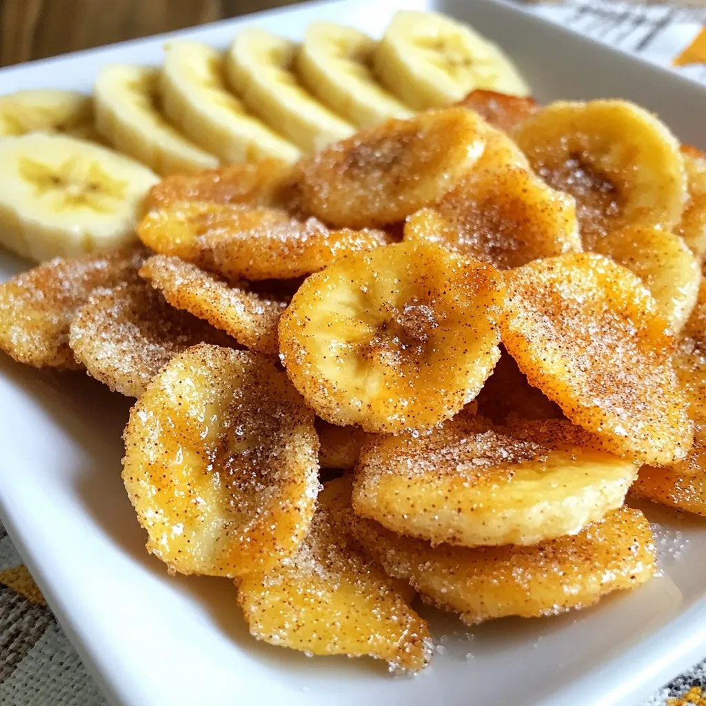 Air Fryer Cinnamon Sugar Banana Chips Crunchy Delight