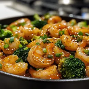 - Shrimp - Fresh Broccoli Florets - Aromatics: Garlic and Ginger - Sauces: Chicken Broth, Soy Sauce, and Sesame Oil - Seasonings: Salt, Pepper, and Optional Red Pepper Flakes - Garnishes: Green Onions and Sesame Seeds The key to a tasty Low Carb Shrimp & Broccoli Skillet lies in its ingredients. Each one adds flavor and texture to the dish. - Shrimp: I use one pound of large shrimp. They cook fast and soak up flavors well. - Fresh Broccoli Florets: Two cups of bright green broccoli add crunch and nutrients. They are low in carbs, making them perfect for this dish. - Aromatics: Garlic and ginger are my favorites. I use three cloves of minced garlic and one teaspoon of grated ginger. They bring warmth and depth to the skillet. - Sauces: For moisture and taste, I rely on 1/4 cup of low-sodium chicken broth, two tablespoons of soy sauce, and a teaspoon of sesame oil. These give the dish a savory kick. - Seasonings: Simple seasonings like salt and pepper enhance the flavors. I often add 1/2 teaspoon of red pepper flakes for a bit of heat. - Garnishes: Lastly, I top the dish with chopped green onions and sesame seeds. They add color and a nice crunch. Each ingredient plays a role in making this meal delicious and healthy. You can mix and match to suit your taste, but these basics will always shine. {{ingredient_image_1}} To make this low carb shrimp and broccoli skillet, gather your ingredients first. You&rsquo;ll need shrimp, fresh broccoli, garlic, ginger, chicken broth, soy sauce, sesame oil, and seasonings. This dish is quick to prepare, so having everything ready makes it easy. 1. Heat the olive oil in a large skillet over medium heat. 2. Add the minced garlic and grated ginger. Saut&eacute; them for 1-2 minutes until they smell great. 3. Add the broccoli florets to the skillet. Pour in the chicken broth, then cover the skillet. Let the broccoli steam for 3-4 minutes. It should be bright green and tender-crisp when done. 4. Uncover the skillet. Push the broccoli to one side. Add the shrimp to the other side. Season them with salt, pepper, and red pepper flakes if you want some heat. Cook the shrimp for about 2-3 minutes until they are pink and opaque. 5. Pour the soy sauce and sesame oil over the shrimp and broccoli. Toss everything gently together. Heat it for another 2 minutes to combine the flavors. 6. Remove from heat and garnish with chopped green onions and sesame seeds before serving. - For the shrimp: Cook until they turn pink, which usually takes 2-3 minutes. Overcooking makes them tough. - For the broccoli: Steam until bright green and tender-crisp. This keeps them crunchy and fresh. - Watch your skillet. If it&rsquo;s too hot, your garlic may burn. Adjust the heat as needed. To cook shrimp just right, start with fresh, large shrimp. Look for shrimp that feel firm and smell like the ocean. In the skillet, don&rsquo;t crowd the shrimp. Give them space to cook evenly. Cook them for about 2-3 minutes on medium heat. When they are pink and opaque, they are done. If you overcook them, they will be tough. For bright and tender-crisp broccoli, use fresh florets. Cut them into even pieces so they cook at the same rate. Steam them for about 3-4 minutes. This keeps their color and nutrients. Cooking them in chicken broth adds great flavor. Always cover the skillet while steaming. This traps the steam and cooks the broccoli evenly. To boost flavor, use garlic and ginger. These aromatics add depth and warmth. A splash of soy sauce gives umami, while sesame oil adds richness. If you like heat, add red pepper flakes. They give a nice kick without overpowering the dish. Lastly, don&rsquo;t forget the garnishes! Green onions and sesame seeds make the dish pop with color and texture. Pro Tips Fresh Shrimp is Best: Always use fresh, high-quality shrimp for the best flavor and texture. Look for shrimp that are firm and have a mild, ocean-like smell. Perfectly Cooked Broccoli: To maintain the bright green color and crisp texture of broccoli, avoid overcooking. Steam just until tender-crisp, about 3-4 minutes. Customize Your Heat Level: Adjust the amount of red pepper flakes to your liking. For a milder dish, omit them or use just a pinch. Garnish for Flavor: Don't skip the green onions and sesame seeds! They add a burst of flavor and a lovely presentation to your dish. {{image_2}} If you want to change things up, try using chicken or tofu instead of shrimp. Both options cook well and soak up flavors nicely. For chicken, use bite-sized pieces and cook them until they are no longer pink. If you choose tofu, pick firm or extra-firm tofu, and cube it. Saut&eacute; it until it&rsquo;s golden. Each choice adds a unique flavor to your skillet. Adding low-carb veggies can really boost the taste. Consider bell peppers, zucchini, or snap peas. They add crunch and color. Toss them in with the broccoli at the start. For a fresh twist, try adding fresh herbs like basil or cilantro at the end. These herbs bring a bright taste that balances the dish. If you need a gluten-free option, tamari is a great choice. It tastes just like soy sauce but is made without wheat. You can also use coconut aminos, which is sweeter and milder. Both options keep your dish flavorful and safe for gluten-free diets. Just swap them in the same amount as soy sauce in the recipe. To keep your shrimp and broccoli fresh, place leftovers in an airtight container. I recommend using glass or BPA-free plastic. Store the container in the fridge for up to three days. Make sure to let the dish cool before sealing it. This helps prevent moisture buildup. When you&rsquo;re ready to enjoy your leftovers, reheat them gently. I like to use a skillet for the best results. Heat over medium-low heat and stir often. This method warms the shrimp and broccoli evenly. You can also use a microwave. Place the food in a microwave-safe dish and cover it. Heat in short bursts of 30 seconds, stirring in between. If you want to save some for later, freezing is a good option. Place cooled shrimp and broccoli in a freezer-safe bag. Remove as much air as you can before sealing. This helps prevent freezer burn. It can last up to three months. To reheat from frozen, let it thaw overnight in the fridge. Then follow the reheating instructions above. Yes, you can prep this dish ahead. Cook the shrimp and broccoli, then cool them. Store in an airtight container in the fridge for up to two days. When ready to eat, heat it in a skillet until warm. This saves time and keeps flavors intact. You can swap broccoli for other veggies. Zucchini, cauliflower, or bell peppers work great. They all add crunch and flavor. Just cut them into similar sizes for even cooking. This way, you keep the meal low-carb and tasty. To kick up the heat, use more red pepper flakes. You can also add sliced jalape&ntilde;os or a dash of hot sauce. If you like a smoky flavor, try smoked paprika. Spice options let you customize the dish to your taste. This blog post showed you how to make a tasty skillet dish. You learned about the key ingredients, from shrimp to fresh broccoli. I broke down the steps for prepping and cooking, making it easy to follow. You also found helpful tips to cook shrimp perfectly and enhance flavor. Plus, we discussed ways to switch up proteins and store leftovers. Now, don&rsquo;t hesitate to try this recipe. It&rsquo;s simple and fun to make! Enjoy the delicious results and share with your friends.