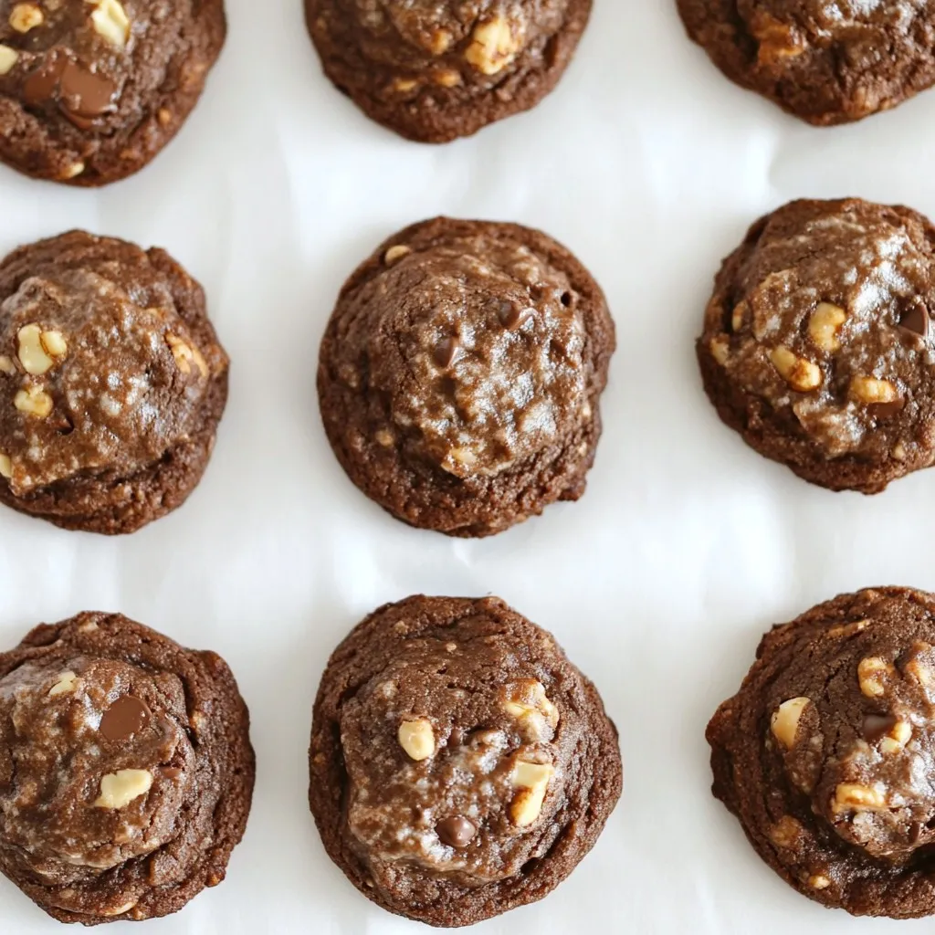 Chewy Brownie Batter Cookies Easy and Delicious Treat