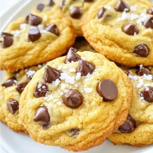 - 1 cup unsalted butter, softened - 3/4 cup brown sugar, packed - 1/4 cup granulated sugar - 1 large egg - 1 teaspoon vanilla extract - 2 cups all-purpose flour - 1/2 teaspoon baking soda - 1/4 teaspoon salt - 1 1/2 cups chocolate chips (mix of dark and milk) - 1/2 cup chopped pecans (optional) - Flaky sea salt for sprinkling To make perfect bakery-style chocolate chip cookies, you need quality ingredients. Start with unsalted butter. It adds rich flavor and creamy texture. Make sure your butter is softened to ensure easy mixing. Next, we have brown sugar and granulated sugar. The brown sugar keeps the cookies moist while adding depth. The granulated sugar helps with crispness. You will also need one large egg. It binds the mixture and helps cookies rise. Don&rsquo;t forget about vanilla extract. It enhances the overall flavor. For the dry mix, you need all-purpose flour, baking soda, and salt. The flour forms the base. Baking soda gives the cookies lift. Salt balances the sweet notes. The star of the show is the chocolate chips. A mix of dark and milk chocolate gives a great flavor contrast. If you like, add chopped pecans for crunch. Finally, a sprinkle of flaky sea salt on top provides a delightful finish. These ingredients will help you create cookies that taste just like your favorite bakery. {{ingredient_image_1}} 1. Preheat oven and prepare baking sheet: Start by preheating your oven to 350&deg;F (175&deg;C). This ensures even baking. Line a baking sheet with parchment paper. This step makes cleanup easy and prevents sticking. 2. Creaming the butter and sugars: In a large bowl, add 1 cup of softened unsalted butter, 3/4 cup of packed brown sugar, and 1/4 cup of granulated sugar. Beat these together until the mixture is light and fluffy. This step adds air, making your cookies soft. 3. Mixing in egg and vanilla: Next, add 1 large egg and 1 teaspoon of vanilla extract to the creamed butter and sugars. Mix until everything is well combined. The egg adds moisture and binds the ingredients. 1. Whisking flour, baking soda, and salt: In another bowl, whisk together 2 cups of all-purpose flour, 1/2 teaspoon of baking soda, and 1/4 teaspoon of salt. This helps to evenly distribute the baking soda and salt throughout the flour. 2. Incorporating dry ingredients into wet mixture: Gradually add the dry mixture to the wet ingredients. Stir until just combined. Avoid over-mixing, as this can make your cookies tough. 1. Folding in chocolate chips and pecans: Gently fold in 1 1/2 cups of chocolate chips and, if desired, 1/2 cup of chopped pecans. This adds texture and flavor to your cookies. 2. Dropping cookie dough onto the baking sheet: Use a cookie scoop or tablespoon to drop rounded balls of dough onto the prepared baking sheet. Space them about 2 inches apart to allow for spreading. 3. Adding flaky sea salt: Sprinkle a pinch of flaky sea salt on top of each dough ball. This step enhances the flavor and adds a nice crunch. 1. Baking time and temperature: Bake the cookies in your preheated oven for 10-12 minutes. Look for lightly golden edges and soft centers. This ensures a chewy texture. 2. Cooling instructions: Once baked, remove the cookies from the oven. Let them cool on the baking sheet for 5 minutes. Then, transfer them to a wire rack to cool completely. This prevents them from getting soggy. Avoiding over-mixing Mixing your dough too much can ruin your cookies. When you combine the wet and dry ingredients, mix just until they come together. Stop as soon as you see no dry flour. This keeps your cookies soft and chewy. The significance of softened butter Using softened butter is key for great cookies. Soft butter blends well with sugar, creating a light texture. If your butter is too hard, it won&rsquo;t mix properly. Leave it out for about 30 minutes before you start. You can even microwave it for 10 seconds, but be careful not to melt it. Using parchment paper vs. silicone mats I prefer parchment paper for baking cookies. It helps cookies bake evenly and prevents sticking. Silicone mats can work too, but they sometimes trap heat. If you want a crispier cookie, try parchment paper. Baking in batches for even cooking Baking in batches ensures all cookies cook the same. If your oven is crowded, some cookies may bake faster than others. Space them out well on the tray. Bake one tray at a time for the best results. Role of flaky sea salt Flaky sea salt adds a special touch. It balances sweetness and makes each bite pop. Sprinkle a little on top before baking for extra flavor. Don&rsquo;t skip this step; it makes a big difference. Alternative sugars for varying taste You can switch up sugars to change the flavor. Try using coconut sugar for a deeper taste. You can also mix brown and white sugar for a perfect balance. Each option gives your cookies a unique twist. Pro Tips Use Room Temperature Butter: Make sure your butter is softened at room temperature for the best creaming results. This will ensure your cookies are light and fluffy. Don't Overmix the Dough: Mix the dough just until combined to avoid tough cookies. Overmixing can develop gluten and lead to denser cookies. Chill the Dough: If you have time, chill the dough for at least 30 minutes before baking. This helps the flavors meld and can improve the texture of the cookies. Experiment with Mix-ins: Feel free to add different nuts, dried fruits, or even a sprinkle of espresso powder to enhance the flavor of your cookies! {{image_2}} You can make your cookies even more fun by adding different nuts. Walnuts or almonds add a great crunch. You can also swirl in peanut butter or Nutella for a creamy touch. These additions give the cookies a new flavor and texture. Experiment with what you like best! If you need gluten-free options, try using almond flour instead of all-purpose flour. This swap keeps the cookies tasty and light. For vegan cookies, replace butter with coconut oil and the egg with a flaxseed mixture. These changes let everyone enjoy the cookies, no matter their diet. Want to boost the flavor of your cookies? Try adding a pinch of cinnamon. It adds warmth and richness. You can also experiment with other flavor extracts, like almond or hazelnut. These small tweaks can make a big difference in taste! To keep your cookies fresh, store them at room temperature. Use an airtight container for best results. This helps keep them soft and chewy. Place a piece of bread in the container. It will help maintain moisture. You can freeze cookie dough for later use. First, scoop the dough into balls and place them on a tray. Freeze them for about an hour, then transfer to a zip-top bag. This way, you can bake fresh cookies anytime! For baked cookies, let them cool completely. Then, place them in an airtight container or a freezer bag. They can last up to three months in the freezer. When ready to eat, reheat cookies in the oven. Set it to 350&deg;F (175&deg;C) and bake for about 5 minutes. This method keeps them soft. You can also use a microwave. Heat for 10-15 seconds. Check frequently to avoid overheating, which can make them tough. Enjoy your cookies warm for the best taste! What makes bakery-style cookies different? Bakery-style cookies are thicker and chewier than regular cookies. They often have a nice crisp edge with a soft center. The secret is in the dough, which uses more butter and less flour. This balance gives them a rich flavor and a perfect texture. How can I make my cookies thicker? To make thicker cookies, try these tips: - Use more butter in your dough. - Chill the dough for at least 30 minutes before baking. - Add a bit more flour, but not too much. This helps the cookies rise more and stay thick. What to do if cookies spread too much? If your cookies spread too much, check these points: - Ensure your butter is not too warm. - Chill the dough before baking. - Use a higher-protein flour, like bread flour. These steps can help keep your cookies from spreading too thin. How to fix overly dry or crumbly cookies? If your cookies are dry, here are some fixes: - Add a little milk or melted butter to the dough. - Mix in an extra egg yolk for moisture. - Avoid over-baking the cookies in the oven. These tweaks can help restore that soft and chewy texture. What are the best ways to serve chocolate chip cookies? Serve chocolate chip cookies warm on a colorful plate. You can stack them high for a fun display. A clear jar filled with cookies makes a great gift too. Pair them with a scoop of ice cream for a treat! Pairings with beverages for a delightful experience Chocolate chip cookies go well with many drinks: - A glass of cold milk is classic. - Coffee adds a nice balance. - Hot chocolate is a cozy choice. These pairings enhance the cookie experience and make it even more delicious! This blog post covers all you need for making perfect chocolate chip cookies. We explored ingredients, step-by-step instructions, and helpful tips. You learned about storage, variations, and answered common questions. Baking cookies can be fun and rewarding. With practice, you will master these tasty treats. Remember, every cookie can be a bit different, so enjoy the process! Happy baking!