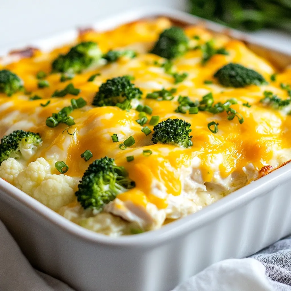 Low Carb Creamy Chicken Casserole Simple and Quick