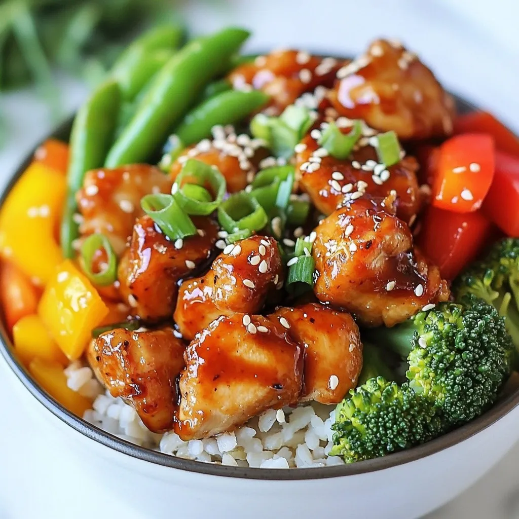 Firecracker Chicken Bowls Flavorful and Quick Meal
