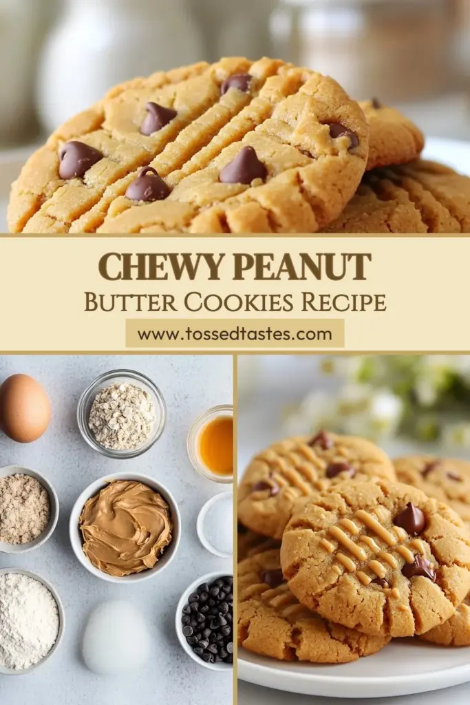 Indulge in these delicious gluten-free peanut butter cookies that are perfect for any occasion! This chewy peanut butter recipe combines creamy peanut butter, brown sugar, and a hint of vanilla for a nutty delight. Perfect as easy gluten-free cookies, you can even mix in chocolate chips for a decadent twist. Bake these chewy treats at home today and enjoy the satisfaction of homemade goodness! Save this recipe now! #GlutenFreeCookies #PeanutButterLovers #EasyBaking #CookieRecipe