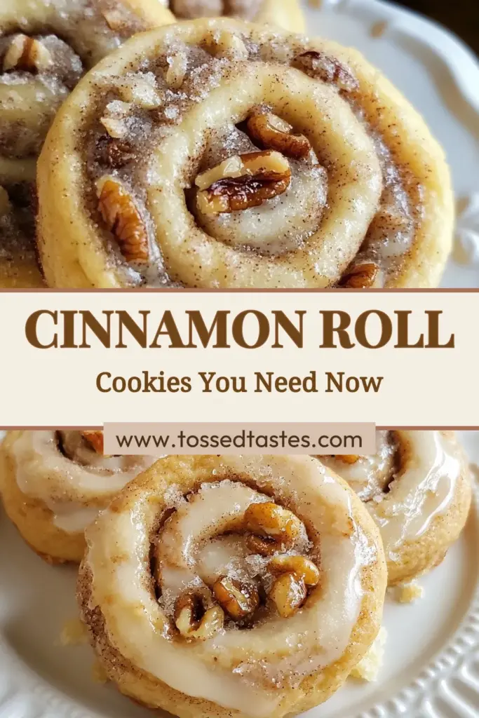 Indulge in the delightful flavor of these Cinnamon Roll Cookies with this easy recipe! Perfect for a cozy treat or a sweet snack, these soft cinnamon cookies are sure to impress. Add a twist with pecans for Pecan Cinnamon Roll Cookies or keep it classic with cinnamon sugar. This easy Cinnamon Cookies recipe takes just 30 minutes, making it ideal for any occasion. Try it today and don’t forget to save! #CinnamonRollCookies #EasyCinnamonCookies #SoftCinnamonCookies #CinnamonSugarCookies