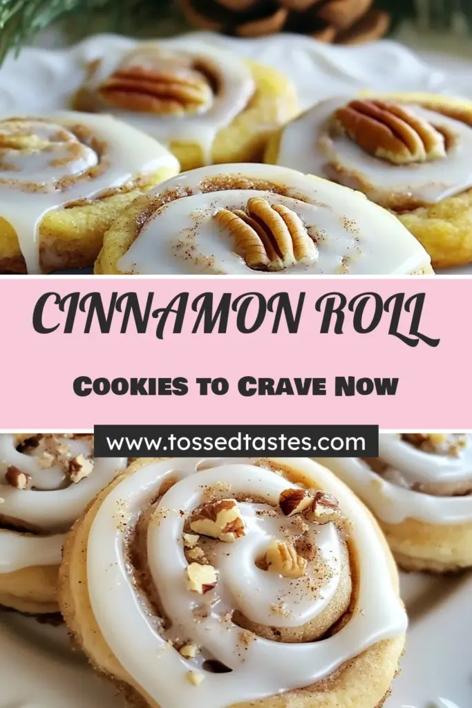 Discover the ultimate Cinnamon roll cookies recipe that combines the beloved flavors of classic cinnamon rolls with the convenience of easy cinnamon roll cookies. These delicious glazed cookie recipes are perfect for snack time or dessert and can be enhanced with your choice of nuts, making them irresistible. Bake a batch of homemade cinnamon cookies today and impress your family and friends! Don't miss out, save this recipe now! #CinnamonRollCookies #CookieRecipesWithNuts #GlazedCookieRecipes #HomemadeCookies