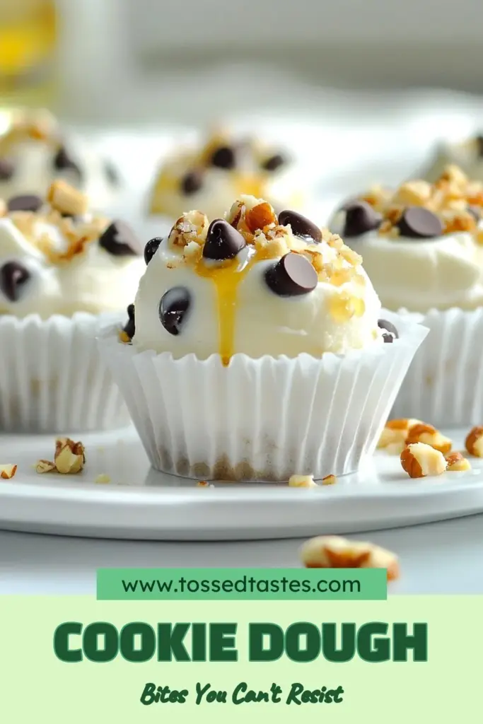 Indulge in these delicious cookie dough frozen yogurt bites for a healthy dessert that satisfies your sweet tooth! Made with Greek yogurt, honey, and almond flour, these easy frozen treats are perfect for snacking without the guilt. Enjoy no-bake cookie dough bites packed with flavor and nutrition! Gather your ingredients and treat yourself to this delightful recipe today. Save this for later! #HealthyDessertRecipes #GreekYogurtSnacks #NoBakeCookieDoughBites #EasyFrozenTreats