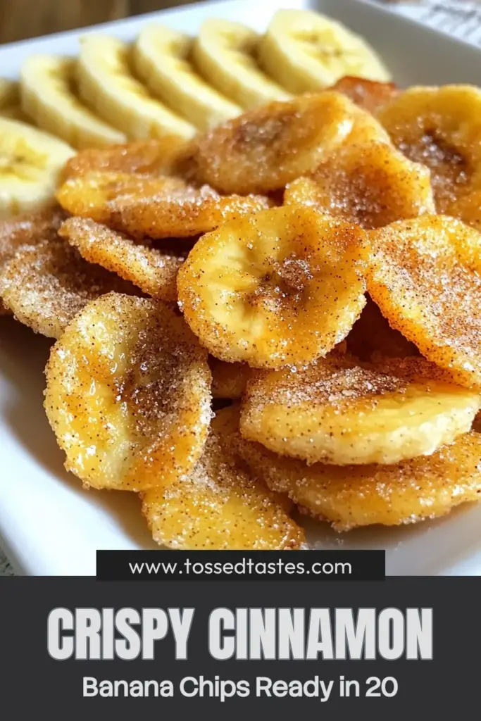 Craving a sweet and crunchy treat? Try these Air Fryer Cinnamon Sugar Banana Chips! This easy air fryer recipe transforms ripe bananas into healthy banana chips that are crispy and coated in cinnamon sugar. Perfect for snacking or as a delicious topping. Enjoy this crispy banana recipe in just 20 minutes! Don’t forget to save for later! #AirFryerBananaChips #CrispyBananaRecipe #CinnamonSugarSnacks #HealthyBananaChips