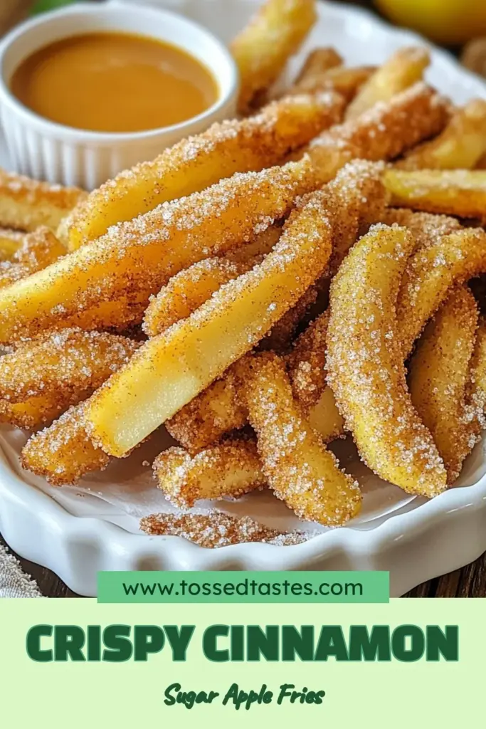 Indulge in these deliciously crispy cinnamon sugar apple fries! This easy apple dessert recipe transforms fresh apples into fried apple snacks that kids will love. Perfect for family gatherings or a fun treat, these cinnamon apple fries are sure to impress. Try them with caramel sauce or vanilla ice cream for extra delight! Save this kid-friendly apple recipe for your next dessert craving! #AppleFries #DessertRecipe #FriedSnacks #KidFriendlyRecipes