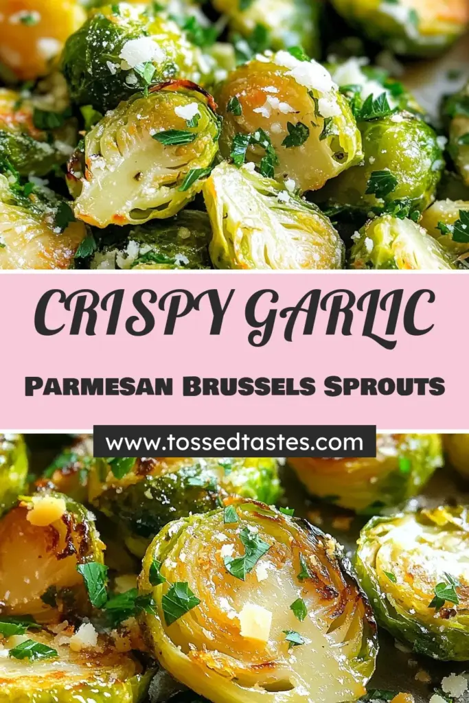 Discover the ultimate Garlic Parmesan Brussels Sprouts recipe that's easy to make and packed with flavor! This healthy Brussels sprouts recipe features perfectly roasted Brussels sprouts coated in garlic, topped with melted Parmesan cheese for a delicious side dish. Elevate your meals with this easy Brussels sprouts side dish, perfect for any occasion. Save this Roasted Brussels Sprouts recipe for your next family dinner! #GarlicParmesanBrusselsSprouts #RoastedBrusselsSprouts #EasySideDish #HealthyEating