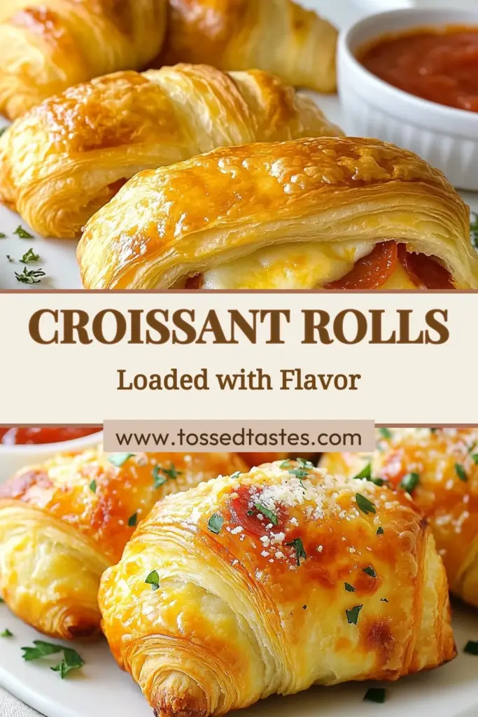 Looking for an easy crescent roll snack that packs a flavor punch? Try this Mozzarella Pepperoni Croissant recipe! These delicious crescent roll appetizers are perfect for any gathering or movie night. Filled with gooey mozzarella cheese and savory pepperoni, they're the ultimate Italian-themed snacks. Bake them in just 25 minutes and enjoy with marinara sauce for dipping. Pin this recipe now and impress your guests! #CrescentRollAppetizers #EasyCrescentRollSnacks #BakingWithMozzarellaCheese #ItalianThemedSnacks