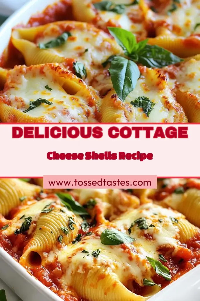 Discover the deliciousness of cottage cheese stuffed shells, a perfect dinner option! This jumbo pasta shells recipe combines creamy cottage cheese, ricotta cheese, and flavorful Italian seasoning for a comforting meal. Bake in marinara sauce for a rich, cheesy experience. Perfect for family gatherings or weeknight dinners, this creamy stuffed shells delight will impress everyone. Save this Italian pasta bake recipe today and enjoy! #CottageCheeseStuffedShells #PastaRecipe #ItalianDinner #Foodie