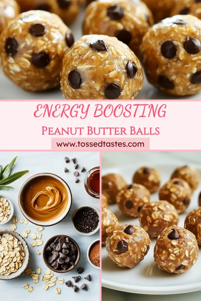 Looking for a tasty and nutritious treat? Try these peanut butter protein balls! Packed with energy, these no-bake energy balls are perfect for a healthy snack or post-workout boost. With natural peanut butter, oats, and chocolate protein powder, they're easy to make and utterly delicious. Make your own easy protein bites in just 10 minutes, and enjoy a guilt-free snack any time! Save this recipe now! #HealthySnackRecipes #PeanutButterProteinBalls #NoBakeEnergyBalls #ChocolateProteinSnacks