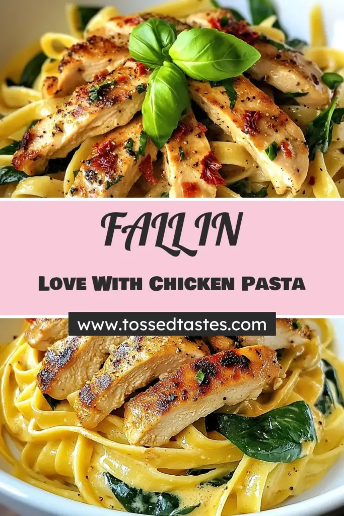 Looking for a delicious Marry Me Chicken Pasta recipe? This creamy chicken pasta is perfect for an easy chicken pasta dinner that will impress! Made with tender chicken, sun-dried tomatoes, and fresh spinach, it's a quick weeknight meal that guarantees rave reviews. Try this flavorful dish for a romantic dinner or a family feast. Save this recipe for a delightful night! #MarryMeChicken #CreamyChickenPasta #EasyChickenDinner #WeeknightMeals