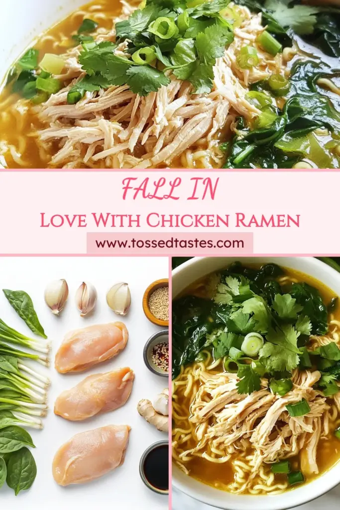 Indulge in the comforting flavors of Marry Me Chicken Ramen, the ultimate easy chicken ramen recipe that combines tender chicken, creamy coconut milk, and fresh ramen noodles with spinach. Perfect for a quick Asian comfort food fix, this dish is not only satisfying but also simple to make. Try it tonight and discover why it's so irresistible. Save this recipe for later! #MarryMeChickenRamen #EasyChickenRamenRecipe #CoconutMilkRamen #QuickAsianComfortFood