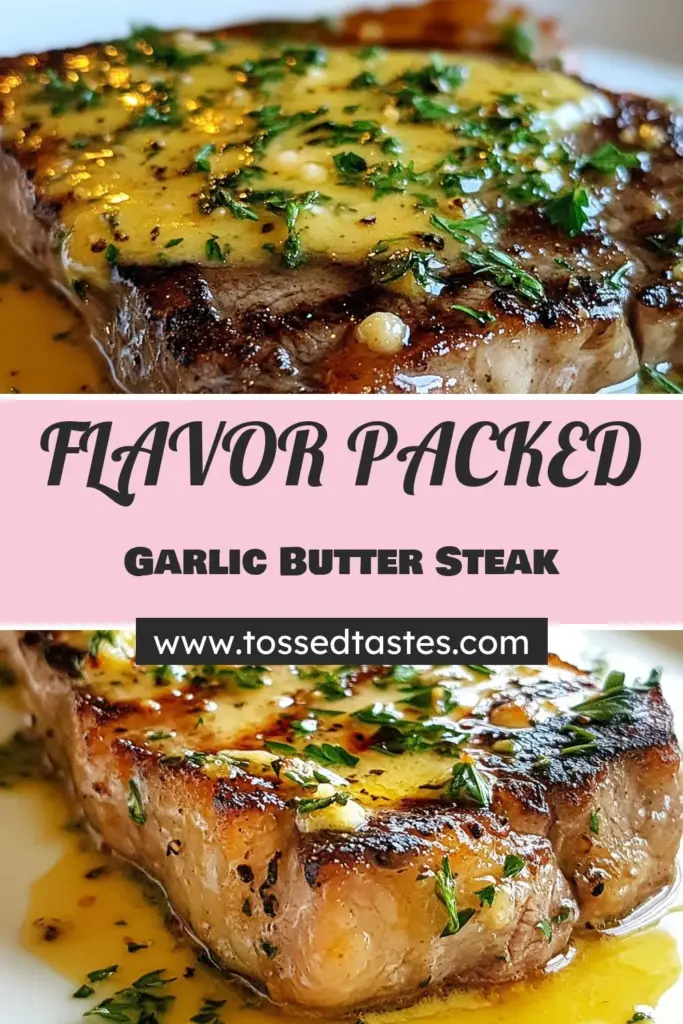 Savor the tantalizing flavors of this garlic butter steak recipe featuring a luscious Parmesan cream sauce! Perfect for a special ribeye steak dinner, this easy steak recipe will impress any guest. Succulent ribeye steaks are seared to perfection and topped with a creamy garlic sauce for steak that elevates every bite. Try this delicious dish tonight and indulge in the ultimate steak experience. Save and share your culinary masterpiece! #GarlicButterSteak #ParmesanCreamSauce #EasySteakRecipes #RibeyeSteakDinner