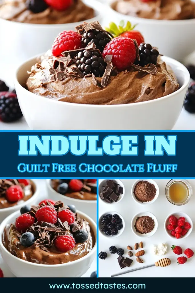 Indulge in this easy and delicious chocolate protein fluff! This fluffy chocolate dessert is a delightful twist on your classic healthy chocolate mousse. Packed with protein from Greek yogurt, this chocolate protein fluff is the perfect protein-packed snack any time of day. Quick to prepare in just 10 minutes, it's great for a tasty treat or a workout boost. Try it today and elevate your dessert game! #ChocolateProteinFluff #HealthyDessert #GreekYogurtRecipe #ProteinSnack