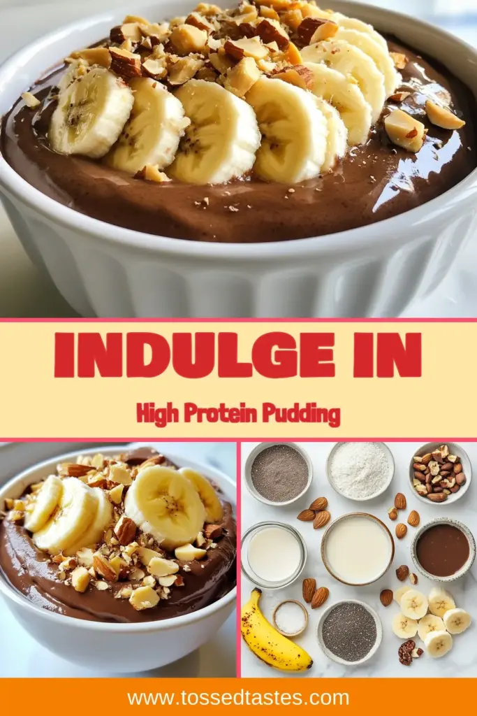 Indulge in this high protein chocolate pudding recipe that’s perfect for a guilt-free treat! Whip up this healthy chocolate pudding using simple ingredients like almond milk, cocoa powder, and protein powder for a protein-rich dessert that's vegan-friendly too. Enjoy this easy chocolate pudding recipe that’s not only delicious but also packed with nutrients. Save this recipe and satisfy your chocolate cravings in a healthy way! #HighProtein #VeganDessert #ChocolatePudding #HealthyEating