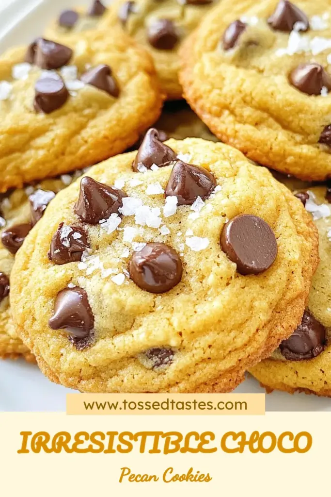 Indulge in the delicious world of Choco-Peculiar Cookies with this easy cookie recipe for Bakery Style Chocolate Chip Pecan Cookies. Perfectly chewy and filled with rich chocolate chips and optional pecans, these gourmet cookies are a treat you can't resist. Bake a batch and elevate your dessert game! Save this recipe now and impress your friends with these irresistible cookies. #ChocolateChipCookies #EasyCookieRecipe #BakeryStyleCookies #GourmetCookiesRecipe