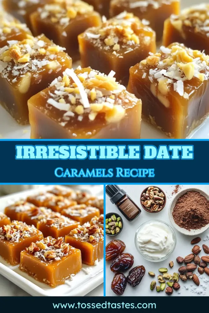 Discover the perfect date caramels recipe that brings together all the goodness of healthy caramel snacks! These vegan date desserts made with almond butter create a rich, satisfying treat without the guilt. Enjoy easy homemade sweets that are not only delicious but nutritious too! Ideal for a quick energy boost or sweet craving. Try this recipe today and elevate your snack game! #DateCaramels #HealthySnacks #VeganDessert #HomemadeSweets
