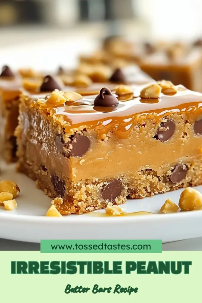 Indulge in Grandma's Peanut Butter Bars with this simple peanut butter bars recipe! These healthy peanut butter dessert treats are no-bake options that satisfy your sweet cravings. Enjoy easy chocolate chip bars that are gluten-free peanut butter snacks perfect for any occasion. Don’t miss out on this delightful dessert that's quick to make and delicious to eat. Try it today and let me know what you think! #PeanutButterBars #HealthyDessert #NoBakeTreats #GlutenFreeSnacks