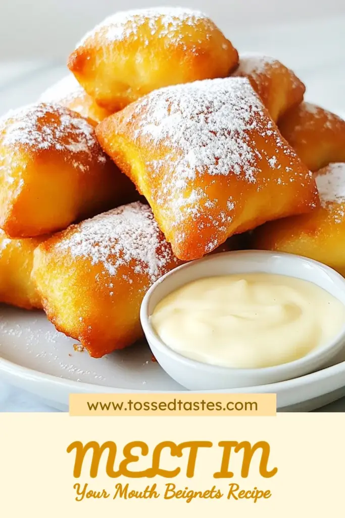 Indulge in these delightful glazed buttermilk beignets with our easy beignets recipe! Perfectly fluffy and mouthwatering, these homemade beignets are a treat that will impress anyone. Made with simple ingredients, this fried doughnuts recipe is quick and satisfying. Serve them warm with extra glaze on the side. Don’t miss out on sweetening your day—click for the full beignets recipe and make your own delicious batch! #BeignetsRecipe #HomemadeBeignets #EasyBeignetsRecipe #FriedDoughnutsRecipe