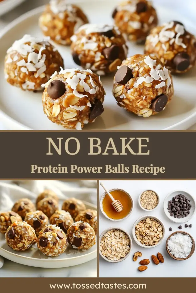Discover the ultimate no bake protein balls recipe that's perfect for healthy energy snacks! These homemade protein snacks are packed with rolled oats, nut butter, and protein powder, making them an excellent choice for quick protein desserts. Whip up a batch of these delicious protein balls in just 15 minutes and enjoy a nutritious treat anytime. Try it today and fuel your day the healthy way! #NoBakeProteinBalls #HealthySnacks #ProteinBallRecipe #QuickDesserts
