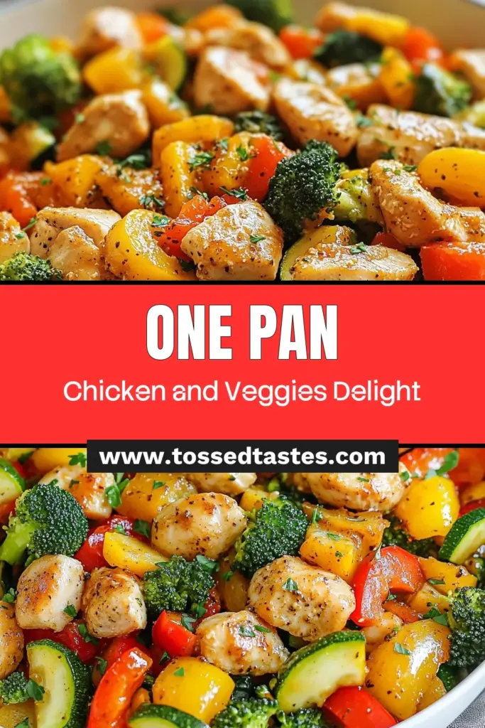 Looking for a delicious and nutritious meal? Try this Healthy Chicken & Veggie Skillet! This easy healthy dinner features tender chicken and vibrant veggies, making it the perfect low-calorie chicken recipe. With just one skillet needed, cleanup is a breeze. Enjoy a wholesome chicken and veggie recipe that will satisfy the whole family in just 25 minutes. Save this for your next meal! #HealthyChickenSkillet #EasyHealthyDinner #OnePanChickenMeal #LowCalorieRecipe