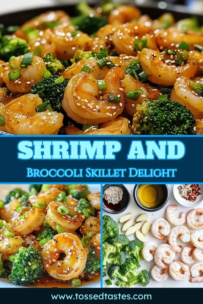 Looking for a quick and healthy dinner? Try this delicious shrimp and broccoli skillet! This shrimp skillet recipe is packed with flavor and perfect for busy weeknights. With fresh broccoli and succulent shrimp, it's a go-to for gluten-free shrimp recipes. In just 20 minutes, enjoy a meal that's both satisfying and low carb. Don’t miss out—save this easy recipe today! #shrimpandbroccoliskillet #healthyshrimprecipes #quickdinnerrecipes #glutenfreerecipes