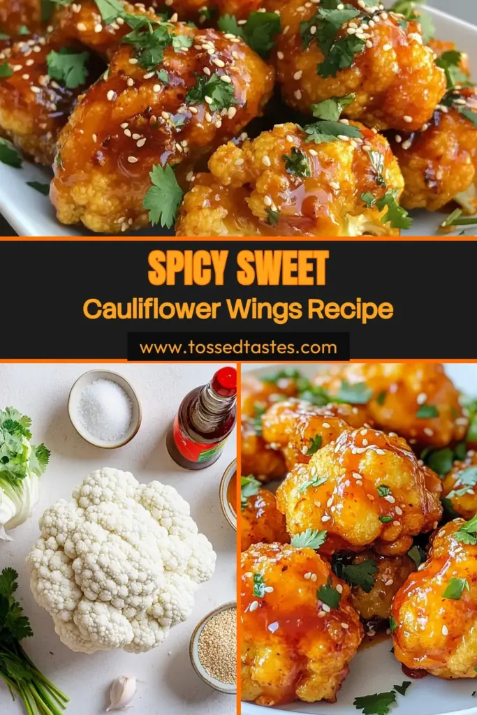 Looking for a delicious and healthy snack? Try these Air Fryer Honey Sriracha Cauliflower Wings! This Honey Sriracha Cauliflower Recipe offers a mouth-watering blend of spicy and sweet, making it the perfect gluten-free cauliflower wings appetizer. These spicy cauliflower appetizers are easy to make and ideal for a healthy air fryer snack. Save this recipe for your next game day or gathering! #AirFryerCauliflowerWings #SpicyCauliflowerAppetizer #HealthySnacks #GlutenFreeCooking