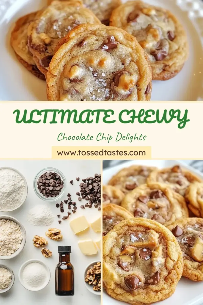 Indulge in the ultimate treat with these chewy chocolate chip cookies! This best chocolate chip cookies recipe is perfect for homemade cookies with nuts, ensuring every bite is soft and chewy. Easy to follow, this soft and chewy cookie recipe is a must-try for baking chocolate chip cookies at home. Save this recipe for a delicious dessert everyone will love! #ChewyCookies #ChocolateChipCookies #BakingLove #CookieRecipe