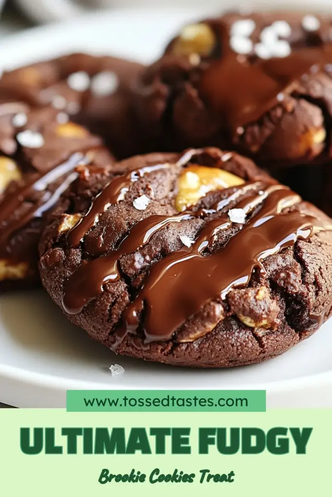 Indulge in these easy brookie cookies that combine the best of both worlds! This fudgy brookie cookies recipe is a delightful brownie cookie hybrid featuring rich chocolate goodness. Perfect for cookie lovers, these chocolate chip brookies are a must-try. With a prep time of just 15 minutes, you'll have homemade fudgy cookies ready in no time. Save this recipe for your next bake! #BrookieCookies #ChocolateLovers #BakingRecipes #DessertIdeas