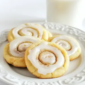 - 2 &frac12; cups all-purpose flour - 1 teaspoon baking powder - &frac12; teaspoon baking soda - &frac12; teaspoon salt - 1 teaspoon ground cinnamon - 1 cup unsalted butter, softened - 1 cup granulated sugar - 1 large egg - 1 teaspoon vanilla extract You need fresh ingredients for the best flavor. Use good quality butter. It gives the cookies a rich taste. Ground cinnamon adds warmth and sweetness. Make sure your egg is large and fresh for the right texture. - 1 cup powdered sugar (for icing) - 2 tablespoons milk (for icing) - &frac12; teaspoon vanilla extract (for icing) These baking essentials are key to making a yummy icing. The powdered sugar gives the icing its sweetness. Milk helps to thin it out for a smooth drizzle. A bit of vanilla in the icing adds a nice flavor boost. For the icing, you will whisk together: - Powdered sugar - Milk - Vanilla extract Mix these well until smooth. This icing makes the cookies feel special. It adds a nice sweetness on top. You can adjust the milk for a thicker or thinner icing. {{ingredient_image_1}} First, you need to preheat the oven to 350&deg;F (175&deg;C). This step is key. It ensures your cookies bake evenly. Next, line a baking sheet with parchment paper. This will help with easy removal later. In a medium bowl, mix the dry ingredients. Combine 2 &frac12; cups of all-purpose flour, 1 teaspoon of baking powder, &frac12; teaspoon of baking soda, &frac12; teaspoon of salt, and 1 teaspoon of ground cinnamon. Whisk these together well. This step adds flavor and helps the cookies rise. In a large bowl, use a mixer to cream together 1 cup of softened unsalted butter and 1 cup of granulated sugar. Beat this mixture until it looks light and fluffy. This should take about 3 to 4 minutes. This step adds air to the dough, making it soft. Now, add 1 large egg and 1 teaspoon of vanilla extract to the butter mixture. Mix until it&rsquo;s well combined. Slowly add the dry ingredients to the wet mixture. Stir gently until just combined. Be careful not to overmix; this keeps the cookies soft. Scoop out the dough with a tablespoon. Roll each scoop into a ball. Place these on the lined baking sheet, leaving space between them. Press each ball down slightly to flatten. Bake in the oven for 8 to 10 minutes. The edges should be set, and the tops lightly golden. While the cookies bake, prepare the icing. In a bowl, whisk together 1 cup of powdered sugar, 2 tablespoons of milk, and &frac12; teaspoon of vanilla extract until smooth. This icing adds a sweet touch to your cookies. Once the cookies cool, drizzle or spread the icing over them. Let it set before serving. To make great cinnamon roll sugar cookies, watch for a few key mistakes. First, don&rsquo;t overmix your dough. Mixing too much can make cookies tough. Second, make sure your butter is soft but not melted. Soft butter gives the right texture. Lastly, keep an eye on baking time. If you bake them too long, they become dry. The perfect cookie has a soft and chewy center. To achieve this, use the right ratio of butter to flour. The recipe calls for 2 &frac12; cups of flour and 1 cup of butter. This balance is vital. Also, make sure your oven is at the right temperature. Preheat it to 350&deg;F (175&deg;C) for best results. Once baked, let the cookies cool slightly before icing them. Want to spice it up? Consider adding nutmeg or ginger for an extra kick. Just a pinch can change the flavor. You can also add a bit of vanilla extract to the icing. This gives it a richer taste. Experiment with spices to find your favorite combination. Each small change can make your cookies even more delicious. Pro Tips Chill the Dough: For thicker cookies, chill the dough for at least 30 minutes before baking. This helps prevent spreading and gives you a chewier texture. Uniform Size: Use a cookie scoop to ensure that all cookies are the same size for even baking. This will prevent some cookies from being over or undercooked. Experiment with Icing: Add cocoa powder to the icing for a chocolate twist or mix in some maple syrup for a different flavor profile. Storage Tips: Keep the cookies in an airtight container at room temperature for up to a week. You can also freeze them for longer storage! {{image_2}} You can make these cookies even more fun. Try adding chopped nuts, like pecans or walnuts. They add a nice crunch. You can also mix in chocolate chips for a sweet twist. Dried fruits like cranberries or raisins can add a fruity flavor. Each time you bake, you can create a new treat. If you need a gluten-free version, replace all-purpose flour with a gluten-free blend. Many brands offer great mixes that work well in cookies. Just make sure to check that the blend includes a binder like xanthan gum. This helps keep the cookies soft and chewy. Change up the flavors based on the season. In fall, add pumpkin spice to the dough for a cozy taste. During winter, stir in some orange zest for a fresh twist. For spring, you could mix in lemon zest to brighten the cookies. Each season brings a chance to explore new flavors! To keep your cinnamon roll sugar cookies fresh, store them in an airtight container. This helps lock in moisture and flavor. Place parchment paper between layers of cookies to prevent sticking. Keep the container in a cool, dry place, away from direct sunlight. Cinnamon roll sugar cookies stay fresh for about one week at room temperature. You can extend their life to two weeks in the fridge. Always check for any signs of spoilage before eating. If they start to look dry or change color, it&rsquo;s best to toss them. To freeze your cookies, first let them cool completely. Then, wrap each cookie in plastic wrap or aluminum foil. Place the wrapped cookies in a freezer-safe bag. They can last up to three months in the freezer. When you&rsquo;re ready to enjoy, thaw them at room temperature. You can add icing after they thaw for the best taste. To make these cookies, start by mixing dry ingredients. Combine flour, baking powder, baking soda, salt, and cinnamon in a bowl. In another bowl, cream softened butter with sugar until fluffy. Add an egg and vanilla. Then, mix in the dry blend. Scoop the dough, roll into balls, and flatten slightly. Bake at 350&deg;F for 8-10 minutes. Once cool, drizzle with icing made from powdered sugar, milk, and vanilla. Yes, a stand mixer works great! It makes creaming the butter and sugar easy. Use the paddle attachment for best results. Mix until light and fluffy, just like with a hand mixer. This saves time and effort, especially if you plan to bake a lot of cookies. If you lack butter, you can use margarine or coconut oil. These options work well in baking. The texture may change slightly, but the cookies will still taste good. Just make sure they are softened for easy mixing. To boost flavor, consider adding extra spices. A pinch of nutmeg or cardamom adds warmth. You can also mix in chopped nuts or chocolate chips for a twist. For a richer taste, use brown sugar instead of white sugar. This will give your cookies a deeper flavor profile. This article covered all you need to know about making cinnamon roll sugar cookies. We discussed fresh ingredients, baking essentials, and icing components. I shared step-by-step instructions to guide you in baking. You learned useful tips to avoid mistakes and create great texture. We explored fun variations and smart storage practices. In the end, baking these cookies brings joy. Each bite holds the flavor of homemade love. Enjoy baking and sharing your delicious treats!