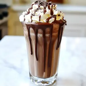 To make a Brownie Batter Milkshake, gather these simple items: - 1 cup milk (whole or almond for a dairy-free option) - 2 large scoops chocolate ice cream - 1/4 cup brownie batter (prepared, preferably homemade) - 1 tablespoon chocolate syrup (plus extra for drizzling) - Whipped cream for topping - Chocolate sprinkles for garnish - A pinch of sea salt (optional) You can swap some ingredients to fit your needs. Use almond or oat milk instead of whole milk. If you like, you can try vanilla ice cream instead of chocolate. You can also use store-bought brownie batter if you&rsquo;re short on time. Add fun toppings to make your milkshake shine! You can use crushed cookies or nuts for crunch. Try adding fresh fruit like strawberries or bananas for a fruity twist. For extra sweetness, drizzle more chocolate syrup on top. {{ingredient_image_1}} To start, gather your ingredients. You will need: - 1 cup milk (whole or almond) - 2 large scoops chocolate ice cream - 1/4 cup prepared brownie batter - 1 tablespoon chocolate syrup - Whipped cream for topping - Chocolate sprinkles for garnish - A pinch of sea salt (optional) Make sure your brownie batter is smooth and ready to use. You can use homemade or store-bought. Next, grab your blender. Add the milk, chocolate ice cream, brownie batter, and chocolate syrup. Blend on high speed for about 30 seconds. You want it smooth and creamy. If you like it thicker, add more ice cream. Taste your mix. If you want a richer flavor, add a pinch of sea salt. Blend again for a few seconds. This step is key to making the chocolate pop! Now, let&rsquo;s make it pretty! Drizzle some chocolate syrup inside your glass before pouring in the milkshake. This adds a nice touch. Pour the milkshake into the glass. Now, top it with whipped cream. Make it tall! Sprinkle chocolate sprinkles on top for fun. If you love chocolate, drizzle a bit more syrup over the whipped cream. Enjoy every sip! To get the best texture, blend well. Start with milk and ice cream. Then, add brownie batter and syrup. Blend for about 30 seconds. If you want it thicker, add more ice cream. If you like a thinner shake, add a splash of milk. A great trick is to drizzle chocolate syrup inside your glass before pouring. It looks nice and adds flavor too! You can boost flavor with a pinch of sea salt. This small addition makes chocolate taste richer. If you want more fun, try adding a scoop of peanut butter. Swirl in some caramel sauce for a sweet twist. You can also mix in extra chocolate chips or nuts for added crunch. These changes will make your milkshake even more special! One common mistake is over-blending. This can make your milkshake too thin. Remember to start with less milk, then add more if needed. Another mistake is using cold milk. Warm milk can help blend better. Lastly, don&rsquo;t forget the toppings! Whipped cream and sprinkles make it look and taste amazing. Enjoy your brownie batter milkshake! Pro Tips Use High-Quality Ingredients: The better the quality of your chocolate ice cream and brownie batter, the richer and more delicious your milkshake will be. Customize Your Toppings: Feel free to get creative with toppings! Add crushed nuts, chocolate chips, or even a scoop of peanut butter for extra flavor. Chill Your Glass: For an extra frosty treat, chill your milkshake glass in the freezer for about 10 minutes before pouring in the milkshake. Experiment with Flavors: Try using different flavors of ice cream or adding a splash of vanilla extract to enhance the overall taste. {{image_2}} You can easily make a dairy-free brownie batter milkshake. Just swap regular milk for almond milk. Use dairy-free chocolate ice cream instead of the regular kind. This keeps the rich flavor while being friendly to dairy-free diets. Try coconut milk ice cream for a tropical twist. While chocolate ice cream is a classic choice, feel free to mix it up. Vanilla ice cream adds a nice touch to the chocolate. For a fun twist, try mint chocolate chip ice cream. You can even use coffee ice cream for a mocha milkshake vibe. Each flavor brings a new layer of taste. Want to amp up your milkshake? Add crushed cookies or nuts for some crunch. Chopped chocolate or mini marshmallows also work well. You can even mix in a tablespoon of peanut butter for a nutty flavor. Each add-in makes your milkshake unique and fun to enjoy. If you have leftover brownie batter milkshake, store it in an airtight container. Glass jars work best. Place it in the fridge for up to two days. Shake or stir before drinking again, as it may separate. You should not heat milkshake. It&rsquo;s best cold and thick. If it gets too thick, add a little milk and blend again. This keeps it smooth and creamy. Serve the milkshake fresh for the best taste. If you must store it, remember to shake it well. Garnish with whipped cream and chocolate sprinkles just before serving. This adds a fun touch and makes it look nice. Yes, you can use store-bought brownie mix for this milkshake. Just prepare the mix as directed. This saves time and still gives you that rich brownie flavor. I often use a mix when I am short on time. Just make sure to cool the brownies before adding them to the shake. To make this milkshake healthier, try these tips: - Use almond milk or oat milk instead of whole milk. - Choose low-fat or non-dairy ice cream. - Use a smaller amount of brownie batter. - Add some banana or spinach for natural sweetness. These swaps keep it tasty while reducing calories and fat. The best ice cream for brownie batter is chocolate. It enhances the rich chocolate taste. Vanilla is another great choice. It balances the flavors well. You could also try salted caramel for a fun twist. Choose the ice cream that you enjoy most! We explored how to make a tasty milkshake. We discussed the main ingredients, useful swaps, and fun toppings. You learned simple steps for blending the perfect drink and serving it right. I shared tips for the best texture and flavor, plus common mistakes to avoid. You can also find fun variations, storage tips, and answers to your questions. Now you can create your own milkshake with confidence. Enjoy every sip you take!