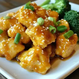 - 1 lb boneless, skinless chicken breast, cut into bite-sized pieces - 1/4 cup low-sodium soy sauce - 1/4 cup fresh orange juice - Zest of 1 orange - 2 tablespoons honey or maple syrup - 1 tablespoon sesame oil The chicken is the star of this dish. I love using boneless, skinless chicken breast. It cooks quickly and stays juicy. The marinade makes the chicken burst with flavor. The soy sauce adds depth, while the fresh orange juice gives a bright taste. Zest from the orange enhances the citrus notes. Honey or maple syrup brings a touch of sweetness. Sesame oil adds a nice nutty flavor that ties everything together. - 2 teaspoons cornstarch mixed with 2 teaspoons water - 1 tablespoon fresh ginger, minced - 2 garlic cloves, minced - 1 tablespoon sesame seeds - 2 green onions, thinly sliced - Salt and pepper to taste Ginger and garlic are key here. They add warmth and spice to the dish. The cornstarch thickens the sauce, making it rich and sticky. I sprinkle sesame seeds for crunch and texture. Green onions add freshness and color. Don't forget salt and pepper to enhance all the flavors. - 1 cup steamed broccoli (optional, for serving) Steamed broccoli is a great side. It adds color and nutrients. Plus, it soaks up the sauce well. You can also serve this dish with rice or noodles for a heartier meal. This recipe is versatile, so feel free to get creative with your sides! {{ingredient_image_1}} Start by making the marinade for the chicken. In a medium bowl, whisk together: - 1/4 cup low-sodium soy sauce - 1/4 cup fresh orange juice - Zest of 1 orange - 2 tablespoons honey or maple syrup - 1 tablespoon sesame oil - 1 tablespoon fresh ginger, minced - 2 garlic cloves, minced This mix adds flavor and moisture to the chicken. Set aside a small amount of this sauce for later use. It will complement the dish at the end. Next, heat a non-stick skillet over medium-high heat. Add the bite-sized chicken pieces. Season them with salt and pepper. Cook the chicken for about 5-7 minutes. Stir occasionally until it turns golden brown. This step ensures the chicken is juicy and flavorful. Once the chicken is cooked, pour the orange sauce from the bowl over it. Stir to coat all the pieces evenly. Bring the skillet to a gentle simmer. This allows the chicken to soak in the delicious sauce. To thicken the sauce, mix 2 teaspoons of cornstarch with 2 teaspoons of water in a small bowl. Add this mixture to the skillet while stirring continuously. After 1-2 minutes, the sauce will thicken nicely. This makes the dish richer and more satisfying. Remove the skillet from heat. Stir in the sesame seeds and half of the sliced green onions. You are now ready to serve. Enjoy this healthy orange sesame chicken over steamed broccoli for a complete meal. Drizzle the reserved sauce on top and garnish with the rest of the green onions for extra flavor and color. To keep your chicken juicy, start with good quality meat. I prefer boneless, skinless chicken breast. Cut it into bite-sized pieces for even cooking. Cook it over medium-high heat in a non-stick pan. This helps to lock in moisture. Don&rsquo;t overcrowd the pan; give each piece space. Stir occasionally and avoid overcooking. Aim for a golden brown color, which takes about 5-7 minutes. You can add great flavor without extra calories. Use low-sodium soy sauce to keep salt in check. Fresh orange juice and zest give a bright taste. Honey or maple syrup adds sweetness without too much sugar. Fresh ginger and garlic boost the flavor profile. They also offer health benefits without added fat. Use sesame oil, but keep it light. Even sesame seeds can add a nice crunch without many calories. Use a large non-stick skillet or wok for best results. This allows for even cooking and easy stirring. A whisk is handy for mixing the marinade. A cutting board and sharp knife make prep simple. If you have a meat thermometer, use it to check the chicken&rsquo;s doneness. Aim for an internal temperature of 165&deg;F. A spatula helps when stirring the chicken in the pan. These tools make cooking smooth and fun! Pro Tips Marinate for Extra Flavor: Let the chicken marinate in the sauce for at least 30 minutes before cooking. This enhances the flavor profile and makes the chicken more tender. Use Fresh Ingredients: Fresh ginger and garlic will provide a more vibrant flavor compared to dried versions. Always opt for fresh when possible! Adjust Sweetness: Depending on your taste preference, you can adjust the amount of honey or maple syrup in the sauce to achieve your desired level of sweetness. Add More Veggies: Feel free to add other vegetables such as bell peppers or snap peas for added color and nutrition. Just toss them in the skillet during the last few minutes of cooking. {{image_2}} You can easily swap out ingredients in this recipe to fit your diet. If you want a gluten-free option, use tamari instead of soy sauce. To reduce sugar, try using a sugar substitute in place of honey or maple syrup. For a lower-calorie dish, use less sesame oil. If you are vegetarian, replace the chicken with tofu. It absorbs flavors well and adds protein. Grilling is a great way to add a smoky flavor. Just marinate the chicken and grill it until cooked through. Baking is another option. Preheat your oven to 400&deg;F, place the chicken on a baking sheet, and bake for 20 minutes. You can also use an air fryer for a crispy texture. Cook the chicken at 375&deg;F for about 12-15 minutes. This dish works well for many meals. For lunch, serve it in a wrap with lettuce and sliced veggies. For dinner, pair it with steamed broccoli as the recipe suggests. You can also serve it over brown rice or quinoa for extra fiber. For a light snack, try it cold in a salad with mixed greens and a citrus vinaigrette. You can store your Healthy Orange Sesame Chicken in an airtight container. Let it cool first to avoid steam. Place it in the fridge if you plan to eat it within three days. Make sure to separate the chicken from the broccoli to keep it fresh. To reheat, use a skillet on low heat. Add a splash of water or extra orange juice to keep it moist. Stir gently until it warms through. You can also use a microwave. Cover it and heat in short bursts to avoid drying it out. If you want to freeze it, pack the chicken in a freezer bag. Remove as much air as possible before sealing. It can last up to three months in the freezer. When ready to eat, thaw it overnight in the fridge. Reheat as mentioned above for the best taste. Yes, you can use frozen chicken. Just ensure you thaw it first. Thawing makes it easier to cut into bite-sized pieces. You can safely thaw chicken in the fridge overnight. If you're in a hurry, use the microwave's defrost setting. After thawing, follow the recipe as normal. This dish is healthy and tasty. Each serving has about 250 calories. It contains 30 grams of protein, 10 grams of fat, and 15 grams of carbs. It also has vitamins from orange juice and ginger. If you add broccoli, you gain fiber, too. Yes, you can make this dish gluten-free. Just swap low-sodium soy sauce for gluten-free soy sauce or tamari. Ensure all other ingredients are gluten-free. This way, you keep the great flavor without any gluten. Many veggies work well with this dish. Try bell peppers, snap peas, or carrots. You can also use bok choy or zucchini for a fresh taste. Feel free to mix and match your favorites. Adding colorful veggies makes the meal look great and boosts nutrition. This article covers everything you need for a great Healthy Orange Sesame Chicken. You learned about key ingredients, step-by-step cooking, tips for juicy chicken, and tasty variations. Don't forget to store leftovers properly for later enjoyment. If you focus on the right flavors and cooking tools, your chicken will shine. Feel free to adapt the recipe to fit your needs. Enjoy your cooking, and remember, the joy of this dish is in its simple adjustments and fresh tastes!