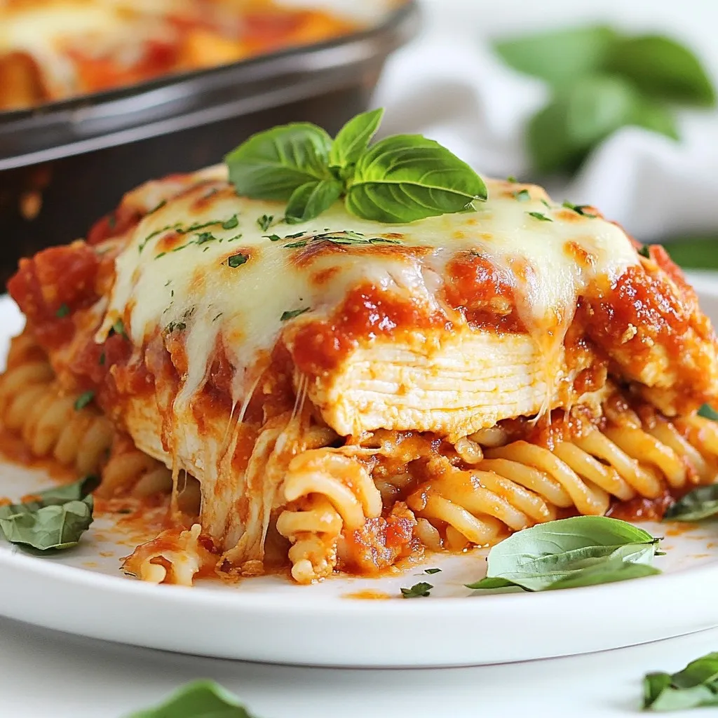 Chicken Parmesan Protein Pasta Simple and Delicious Dish
