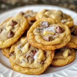 - 2 ripe bananas, mashed - 1 cup brown sugar - 1/2 cup unsalted butter, softened - 1 large egg - 1 teaspoon vanilla extract - 1 cup all-purpose flour - 1 teaspoon baking soda - 1/2 teaspoon salt - 1 cup semi-sweet chocolate chips - 1/2 cup chopped walnuts (optional) When I make these cookies, I always start with ripe bananas. The riper the bananas, the sweeter they are. This makes the cookies soft and moist. Next, I use brown sugar. It gives a rich flavor and a nice chewiness. I prefer unsalted butter, as it lets me control the salt in the recipe. Mixing the butter with sugar makes a fluffy base. One large egg adds moisture and helps bind the dough. A teaspoon of vanilla extract brings warmth and depth to the cookies. For the dry mix, I use all-purpose flour, baking soda, and a pinch of salt. The baking soda makes the cookies rise. Finally, I add semi-sweet chocolate chips for sweetness and joy. If I want a crunch, I toss in chopped walnuts. They add a nice texture but are optional. If you want to swap brown sugar, you can use coconut sugar or honey. Both will work well. For a dairy-free option, replace the unsalted butter with coconut oil or a dairy-free spread. These changes still create tasty cookies. Feel free to experiment! {{ingredient_image_1}} 1. Preheat the oven and prepare the baking sheet. Start by setting your oven to 350&deg;F (175&deg;C). This step is key for even baking. Next, line a baking sheet with parchment paper. This keeps the cookies from sticking. 2. Creaming the butter and sugar. In a mixing bowl, combine 1/2 cup of softened unsalted butter and 1 cup of brown sugar. Use a mixer or a spoon to mix them together until the mixture is light and fluffy. This step adds air and makes the cookies soft. 1. Combining wet ingredients: bananas, egg, and vanilla. Add 2 ripe, mashed bananas, 1 large egg, and 1 teaspoon of vanilla extract to your creamed butter and sugar. Mix this until everything is well blended. The bananas will add moisture and flavor. 2. Incorporating dry ingredients. In another bowl, whisk together 1 cup of all-purpose flour, 1 teaspoon of baking soda, and 1/2 teaspoon of salt. Gradually add this dry mix to the wet ingredients. Stir gently until just combined. Overmixing can make the cookies tough. 1. Portioning cookie dough and baking times. Using a tablespoon, scoop out rounded spoonfuls of dough. Place them on the prepared baking sheet, leaving space for spreading. Bake your cookies in the oven for 10-12 minutes. Watch for golden edges and soft centers. 2. Cooling the cookies properly. Once baked, remove the cookies from the oven. Let them cool on the baking sheet for 5 minutes. This helps them set. After that, transfer them to a wire rack to cool completely. Enjoy the warm, sweet smell filling your kitchen! To avoid overmixing, mix just until ingredients blend. When you overmix, cookies get tough. Use a spatula to fold in the flour gently. This keeps the cookies soft and tender. For chewy cookies, use more brown sugar and less flour. This adds moisture and makes them soft. If you like crispy cookies, add a bit more flour and bake a minute longer. This gives them a nice crunch. To boost flavor, try adding spices like cinnamon or nutmeg. A little zest from an orange or lemon adds brightness. You can also mix in some chopped nuts for extra crunch. Using high-quality chocolate chips is key. They melt better and taste richer. Look for semi-sweet or dark chocolate for a deeper flavor. Always choose chocolate that you enjoy eating on its own. This will make your cookies even more delicious! Pro Tips Use Very Ripe Bananas: The riper the bananas, the sweeter and more flavorful your cookies will be. Look for bananas that are heavily speckled or even black for the best results. Chill the Dough: If you have time, refrigerate the cookie dough for about 30 minutes before baking. This helps the flavors meld and can improve the texture of the cookies. Experiment with Mix-ins: Feel free to customize your cookies by adding other mix-ins like dried fruit, coconut flakes, or different types of nuts for added texture and flavor. Store Properly: Keep your cookies in an airtight container at room temperature to maintain their softness and freshness. They can also be frozen for longer storage! {{image_2}} You can make a vegan version of banana chocolate chip cookies. To do this, swap the egg for 1/4 cup of unsweetened applesauce. Use plant-based butter instead of regular butter. This keeps the cookies moist and tasty while being egg-free and dairy-free. If you need a gluten-free option, try using a gluten-free all-purpose flour blend. Make sure it has xanthan gum for better texture. This will help the cookies stay soft and chewy without gluten. Adding nuts or dried fruits can make your cookies even better. Chopped walnuts add a nice crunch. You can also use pecans or almonds if you like. Dried fruits such as cranberries or raisins give a sweet and chewy bite. Experimenting with different types of chocolate can also change the flavor. Try dark chocolate chips for a richer taste. Milk chocolate adds extra sweetness, while white chocolate gives a creamy touch. Mix and match to find your favorite combo! To keep your banana chocolate chip cookies fresh, use an airtight container. This will help maintain their soft texture. A glass jar or plastic container works well. You can also layer the cookies with parchment paper to avoid sticking. If you want to save cookies for later, freezing is a great option. Place them in a freezer-safe bag or container. Make sure to remove as much air as possible. This keeps them from getting freezer burn. You can freeze the cookies for up to three months. Just thaw them at room temperature before enjoying. For the best taste, eat your banana chocolate chip cookies within a week. After that, they may start to lose their freshness. If stored properly, they can last longer, but the flavor may not be as good. Always check for any changes in smell or texture before eating. Can I use frozen bananas? Yes, you can use frozen bananas. Just thaw them first. Frozen bananas mash well. They also add a nice moisture to the cookies. This makes your cookies soft and tasty. What can I substitute for eggs? You can use applesauce instead of eggs. A quarter cup of applesauce works well. This keeps the cookies moist and helps them bind. You can also use flaxseed meal mixed with water. Mix one tablespoon of flaxseed with two and a half tablespoons of water. Let it sit for five minutes before adding it to the mix. Why are my cookies flat? Flat cookies can happen for a few reasons. One reason is using melted butter. Make sure your butter is softened but not melted. Also, check if your baking soda is fresh. Old baking soda may not rise well. Finally, try chilling the dough for 30 minutes before baking. How to fix dry cookie dough? If your dough is too dry, add a bit of milk. Start with one tablespoon at a time. Mix it in until the dough is moist. You can also add an extra mashed banana if you want more banana flavor. In this blog post, we explored how to make delicious banana chocolate chip cookies. We covered the key ingredients, step-by-step instructions, and useful tips for great cookies. You can even try variations for diet needs. Remember to have fun experimenting with flavors. Each cookie you bake offers a chance to learn and improve. With the right methods and creativity, you&rsquo;ll bake cookies that everyone loves. Grab your ingredients and get baking!