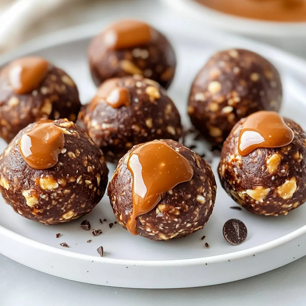 No Bake Chocolate Peanut Butter Protein Balls Recipe
