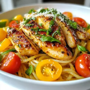 To make Honey Pepper Chicken Pasta, gather these main ingredients: - 250g pasta (spaghetti or fettuccine) - 2 boneless, skinless chicken breasts - 3 tablespoons honey - 1 tablespoon soy sauce - 1 teaspoon black pepper - 1 tablespoon olive oil - 3 cloves garlic, minced - 1 bell pepper (any color), thinly sliced - 1 cup cherry tomatoes, halved - Salt to taste - Fresh basil leaves for garnish - Grated Parmesan cheese (optional) These key items create a balance of sweet, savory, and spicy flavors. You can add some optional ingredients to enhance the taste: - Red pepper flakes for heat - Lemon juice for a hint of acidity - Spinach for extra greens - Zucchini noodles as a low-carb option These additions let you customize the dish to fit your taste. Each serving of Honey Pepper Chicken Pasta contains: - Calories: Approx. 450 - Protein: 28g - Carbohydrates: 50g - Fat: 15g - Fiber: 3g This meal is not only tasty but also packs a good protein punch, making it a great choice for dinner. {{ingredient_image_1}} Start with a pot of salted water. Bring it to a boil. Add 250g of pasta, like spaghetti or fettuccine. Cook the pasta as the package says, until it's al dente. This usually takes about 8 to 10 minutes. After cooking, save 1 cup of the pasta water. Drain the pasta and set it aside. While the pasta cooks, take 2 boneless, skinless chicken breasts. Season them well with salt and black pepper on both sides. Heat 1 tablespoon of olive oil in a large skillet over medium heat. Once hot, add the chicken breasts. Cook them for about 6 to 7 minutes on each side. Look for a nice golden brown color. Make sure they are fully cooked. Remove the chicken from the skillet and let it rest for a few minutes. Then, slice it into strips. In the same skillet, add 3 minced garlic cloves and 1 sliced bell pepper. Saut&eacute; these for 2 to 3 minutes. You want the bell pepper to soften up. Next, add 3 tablespoons of honey and 1 tablespoon of soy sauce to the skillet. Mix everything well to coat the peppers. Now, toss in 1 cup of halved cherry tomatoes. Cook for another 2 minutes until the tomatoes start to soften. Finally, add the cooked pasta back to the skillet along with the reserved pasta water. Toss everything together to combine. You can adjust the taste with more salt and pepper if needed. To finish, add the sliced chicken on top and gently mix it in. To cook pasta just right, use a large pot. Fill it with water and add salt. Bring it to a boil. Add the pasta and stir. Cook until it is al dente, or firm to the bite. Check the package for timing. When done, save one cup of the pasta water before draining. This water helps to make the sauce creamy later. Seasoning makes a big difference. Use salt on the chicken and pasta. Black pepper adds a nice kick. Adding honey gives a sweet flavor. Soy sauce adds depth, while garlic gives a savory touch. Mix these well with the bell peppers and tomatoes for a full taste. Always taste as you go. Adjust the seasoning to your liking. To make this dish, you need a few tools. A large pot is for boiling pasta. A skillet or frying pan cooks the chicken and sauce. Use a wooden spoon or spatula for mixing. A sharp knife helps to slice the chicken. Don&rsquo;t forget a cutting board for safe chopping. Having these tools will make cooking easier and more fun! Pro Tips Use Fresh Ingredients: Using fresh garlic, bell peppers, and basil will enhance the flavor profile of your dish, making it more vibrant and delicious. Adjust Heat Level: If you prefer a spicier dish, consider adding red pepper flakes or using a spicier variety of bell pepper to give your pasta an extra kick. Reserve Pasta Water: Always reserve some pasta water before draining. It&rsquo;s starchy and can help thicken your sauce and make it cling better to the pasta. Let Chicken Rest: After cooking, allow the chicken to rest for a few minutes before slicing. This helps retain the juices, making the chicken more tender and flavorful. {{image_2}} You can switch up the pasta for this dish. Try using whole wheat or gluten-free pasta. These options offer different textures and flavors. You can also use penne or farfalle for a fun twist. Each type adds its own charm to the meal. Just remember to cook it according to the package instructions. If you want to change the protein, you have choices. Shrimp or scallops work well with the honey pepper sauce. You can also use turkey or pork if you prefer. For a heartier dish, add sliced sausage or bacon. Each substitute will bring a unique taste to your pasta. You can easily make this dish vegetarian. Replace chicken with tofu or tempeh for protein. Both options soak up the sauce well. You can also add more veggies like zucchini or mushrooms. This not only boosts flavor but also adds color to your plate. Use the same cooking method for the tofu or tempeh as you would for chicken. To store leftovers of your Honey Pepper Chicken Pasta, let it cool first. Place it in an airtight container. This helps keep it fresh. You can store it in the fridge for up to three days. If you plan to eat it later, try to separate the chicken from the pasta. This helps each part keep its flavor. When you reheat the pasta, use a skillet for best results. Heat it over low to medium heat. Add a splash of water to help steam it. Stir gently to avoid sticking. You can also heat it in the microwave. Cover it to keep moisture in. Heat for one minute, then check. If it needs more time, heat in short bursts. If you want to freeze your meal, pack it in a freezer-safe container. Make sure to leave some space at the top for expansion. It can last up to three months in the freezer. When you're ready to eat it, thaw it overnight in the fridge. Reheat it as mentioned above for the best taste. Just remember, the texture may change a bit after freezing, but it will still be tasty! If you need a honey substitute, use maple syrup. Maple syrup adds sweetness and flavor. You can also try agave nectar. Both options work well in this dish. Yes, you can make Honey Pepper Chicken Pasta ahead of time. Cook the pasta and chicken, then combine them with the sauce. Store it in the fridge for up to three days. Absolutely! This recipe is great for meal prep. It keeps well in the fridge. Just portion it into containers for easy lunches or dinners. To add spice, increase the black pepper in the recipe. You can also add red pepper flakes for more heat. If you like bold flavors, try adding a diced jalape&ntilde;o. In this article, we explored how to make Honey Pepper Chicken Pasta. We reviewed the main and optional ingredients, as well as the nutrition per serving. I detailed each cooking step, from pasta to sauce. You learned essential tips and tricks for perfect pasta. I shared variations, storage methods, and frequently asked questions. This dish is simple and full of flavor. Whether you're cooking for yourself or sharing with family, enjoy each bite!