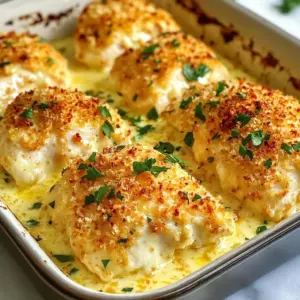 - 4 boneless, skinless chicken breasts - 1 cup grated Parmesan cheese - 4 cloves garlic, minced - 1 cup heavy cream - 1 teaspoon dried Italian herbs (oregano, basil, thyme) - 1 teaspoon garlic powder - Salt and pepper to taste - 1 cup breadcrumbs (preferably panko for extra crunch) - Fresh parsley, chopped (for garnish) For this Garlic Parmesan Chicken Bake, you need to gather a few simple items. First, get four boneless, skinless chicken breasts. They are the star of the dish. Next, you will need one cup of grated Parmesan cheese. This cheese adds rich flavor and a nice texture. You also need four cloves of garlic, minced. Fresh garlic gives a strong taste that pairs well with chicken. One cup of heavy cream is next. This makes the dish creamy and smooth. For herbs, use one teaspoon of dried Italian herbs. A mix of oregano, basil, and thyme works well. Add one teaspoon of garlic powder for extra flavor. Don&rsquo;t forget salt and pepper to taste. Finally, you&rsquo;ll need one cup of breadcrumbs. I recommend using panko breadcrumbs for a nice crunch. To finish, chop some fresh parsley for garnish. It adds color and a fresh taste. Gather these ingredients to make a delicious meal the whole family will love! {{ingredient_image_1}} - Preheat Oven Set your oven to 400&deg;F (200&deg;C). This makes sure the chicken cooks well. - Prepare the Garlic Parmesan Mixture In a bowl, mix 1 cup of grated Parmesan cheese, 4 minced garlic cloves, 1 cup of heavy cream, 1 teaspoon of dried Italian herbs, 1 teaspoon of garlic powder, and salt and pepper. Stir until everything blends well. - Coat the Chicken Take 4 boneless, skinless chicken breasts and place them in a baking dish. Pour the garlic Parmesan mixture over each piece. Make sure every chicken breast is well coated. - Sprinkle Breadcrumbs Grab 1 cup of breadcrumbs and sprinkle them on top of the chicken and sauce. This gives the dish a nice, crispy top. - Bake Until Cooked Through Place the dish in the oven and bake for 25-30 minutes. Check that the chicken reaches an internal temperature of 165&deg;F (75&deg;C). The top should look golden and bubbly. - Rest and Garnish Once it's done, take the dish out and let it rest for 5 minutes. Before serving, sprinkle chopped fresh parsley on top for color and flavor. Ensuring Juicy Chicken To keep your chicken juicy, choose boneless, skinless breasts. Use a meat thermometer. Cook until it reaches 165&deg;F (75&deg;C). This ensures it stays moist and tender. Marinating the chicken for a few hours can also add flavor and moisture. Achieving the Perfect Crunch For a crispy topping, use panko breadcrumbs. They provide a great texture. Mix them well with the creamy sauce. This helps the breadcrumbs stick better. Bake until the top is golden brown for the best crunch. Using Fresh Ingredients Fresh ingredients matter. Use fresh garlic instead of garlic powder for a strong flavor. Choose high-quality Parmesan cheese for a rich taste. Fresh parsley adds color and brightness. Always opt for the freshest herbs available. Side Dish Ideas Pair your chicken with simple sides. Roasted vegetables make a great choice. A light salad can balance the richness of the dish. Mashed potatoes or rice are also good options. Pairing with Wines Serve with a white wine like Chardonnay. It complements the creamy sauce well. A light red like Pinot Noir can also work. Choose a wine that suits your taste. Presentation Tips Garnish your dish with fresh parsley. It adds color and freshness. Serve the chicken on a large platter. This makes it look appealing. You can also drizzle some sauce over the chicken before serving. Pro Tips Use Fresh Garlic: Freshly minced garlic adds a robust flavor to the dish, enhancing the overall taste compared to pre-minced alternatives. Let it Rest: Allowing the chicken to rest for a few minutes after baking helps retain its juices, ensuring each bite is tender and moist. Experiment with Cheese: While Parmesan is delicious, feel free to mix in other cheeses like mozzarella or cheddar for a different flavor profile. Breadcrumb Variations: Try using seasoned or flavored breadcrumbs to add an extra layer of taste and texture to the topping. {{image_2}} Adding Vegetables You can boost nutrition by adding veggies. Try slicing zucchini or bell peppers. Mix them into the creamy sauce before pouring it over the chicken. This adds color and crunch to your dish. You can also use broccoli or spinach for a healthy twist. Alternative Cheeses If you want to switch up the flavor, try different cheeses. Mozzarella gives a great melt. Cheddar adds a sharper taste. You can also mix in some feta for a tangy kick. Just remember to keep the cheese to about one cup. Spicy Version For a spicy kick, add red pepper flakes. You can mix them into the creamy sauce. You can also coat the chicken with a bit of hot sauce. This version will warm you up and impress your guests. Adjust the spice level to your taste. Low-Carb Alternatives For a low-carb option, replace breadcrumbs with crushed pork rinds or almond flour. This keeps the crunch while cutting carbs. You can also use cauliflower rice instead of chicken for a vegetarian meal. Gluten-Free Options To make this dish gluten-free, use gluten-free breadcrumbs. You can find these in most stores. They work just as well and keep the crispy topping. Always check labels to ensure they meet your needs. Dairy-Free Substitutes If you need a dairy-free version, use coconut cream instead of heavy cream. Nutritional yeast can replace Parmesan cheese. This gives a cheesy flavor without dairy. You can enjoy a rich taste without the lactose. You can store leftover garlic Parmesan chicken in the fridge. Place it in an airtight container. This helps keep it fresh. The chicken stays tasty for up to three days. When you want to eat it, just take it out and enjoy. If you want to save it longer, freezing is great. Use a freezer-safe container or bag. Before freezing, let the chicken cool completely. It can last for up to three months in the freezer. When you're ready to eat, just thaw it in the fridge overnight. To reheat, you can use the oven or microwave. If using the oven, preheat it to 350&deg;F (175&deg;C). Place the chicken in an oven-safe dish. Cover it with foil to keep it moist. Heat for about 15-20 minutes, or until warm. For the microwave, place the chicken on a plate and cover it. Heat for 2-3 minutes, checking to avoid overcooking. Enjoy your meal! How Long to Bake the Chicken? Bake the chicken for 25 to 30 minutes at 400&deg;F (200&deg;C). You want the chicken to reach 165&deg;F (75&deg;C) inside. This ensures it is safe to eat. The top should also be golden and bubbly. Keep an eye on it to avoid overcooking. Can I Use Bone-In Chicken? Yes, you can use bone-in chicken. Just remember, it will take longer to cook. Bone-in chicken typically needs 35 to 45 minutes. Check the internal temperature to make sure it reaches 165&deg;F (75&deg;C). What to Serve with Garlic Parmesan Chicken Bake? You can serve this dish with many sides. Some great options include: - Steamed broccoli - Mashed potatoes - Rice pilaf - Fresh salad These sides complement the rich flavors of the chicken. You can also add a glass of white wine for a nice touch. Enjoy your meal! This blog post covered making Garlic Parmesan Chicken Bake, from ingredients to storage. You learned about key components like chicken, cheese, and herbs. I shared easy steps for preparation and baking. You now have tips for juicy chicken and perfect crunch. Also, don&rsquo;t forget the fun variations and dietary options. In conclusion, enjoy experimenting with these ideas. Your meals can be simple yet flavorful. Happy cooking!