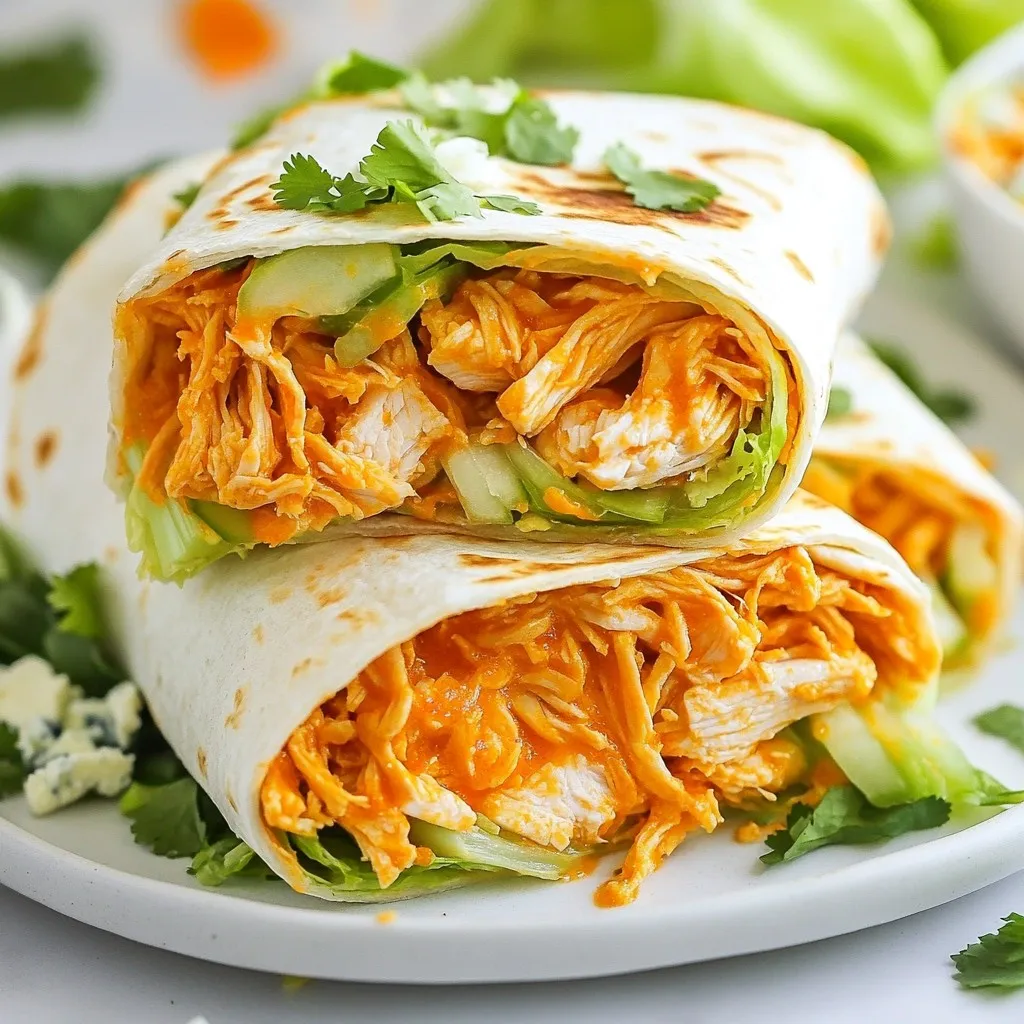 Buffalo Chicken Ranch Wraps Flavorful and Simple Meal