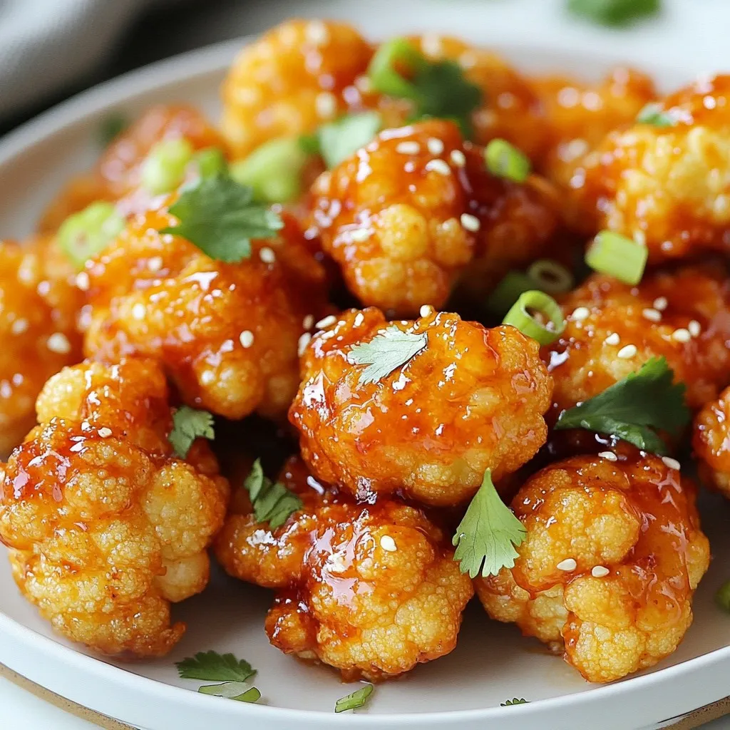 Honey Sriracha Cauliflower Wings Flavorful Delight