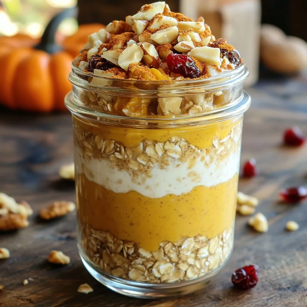 Pumpkin Spice Overnight Oats Flavorful Fall Treat