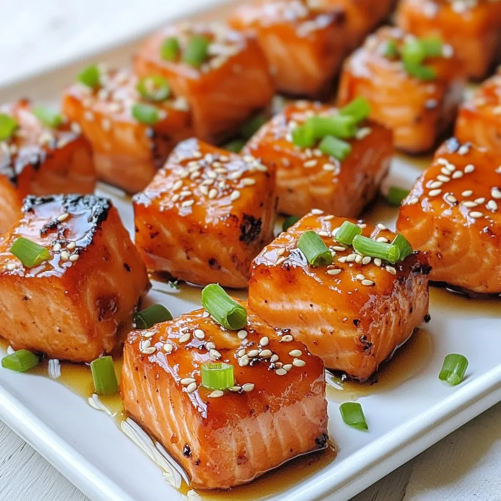 Honey Sriracha Salmon Bites Flavorful and Easy Snack