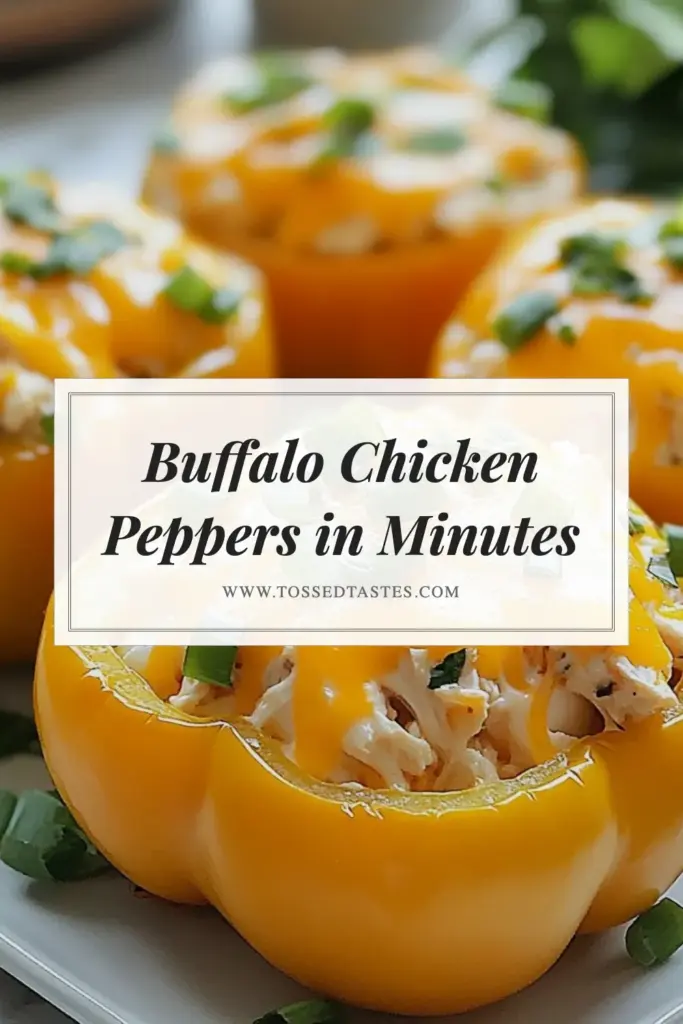 Looking for a delicious and healthy dinner? Try these Keto Buffalo Chicken Stuffed Peppers! This mouthwatering buffalo chicken recipe features tender shredded chicken, creamy cheese, and spicy buffalo sauce all packed into low carb bell peppers. Perfect for a quick weeknight meal, these cream cheese stuffed peppers are sure to impress. Save this low carb dinner idea for an easy and flavorful meal option! #KetoStuffedPeppers #BuffaloChickenRecipe #LowCarbDinnerIdeas #CreamCheeseStuffedPeppers
